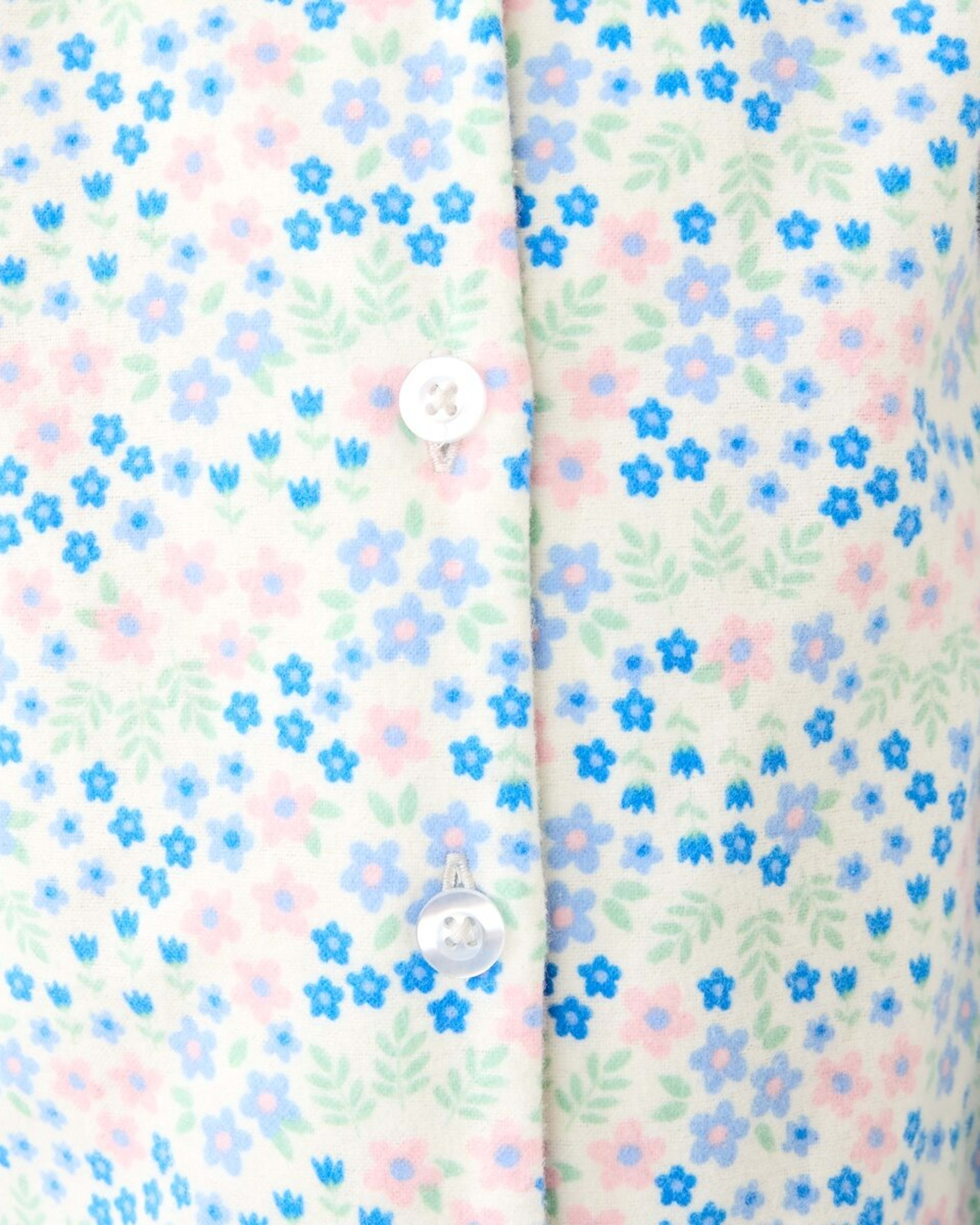 5 Flannelette Pyjama Set Wht Floral, 5 of 10