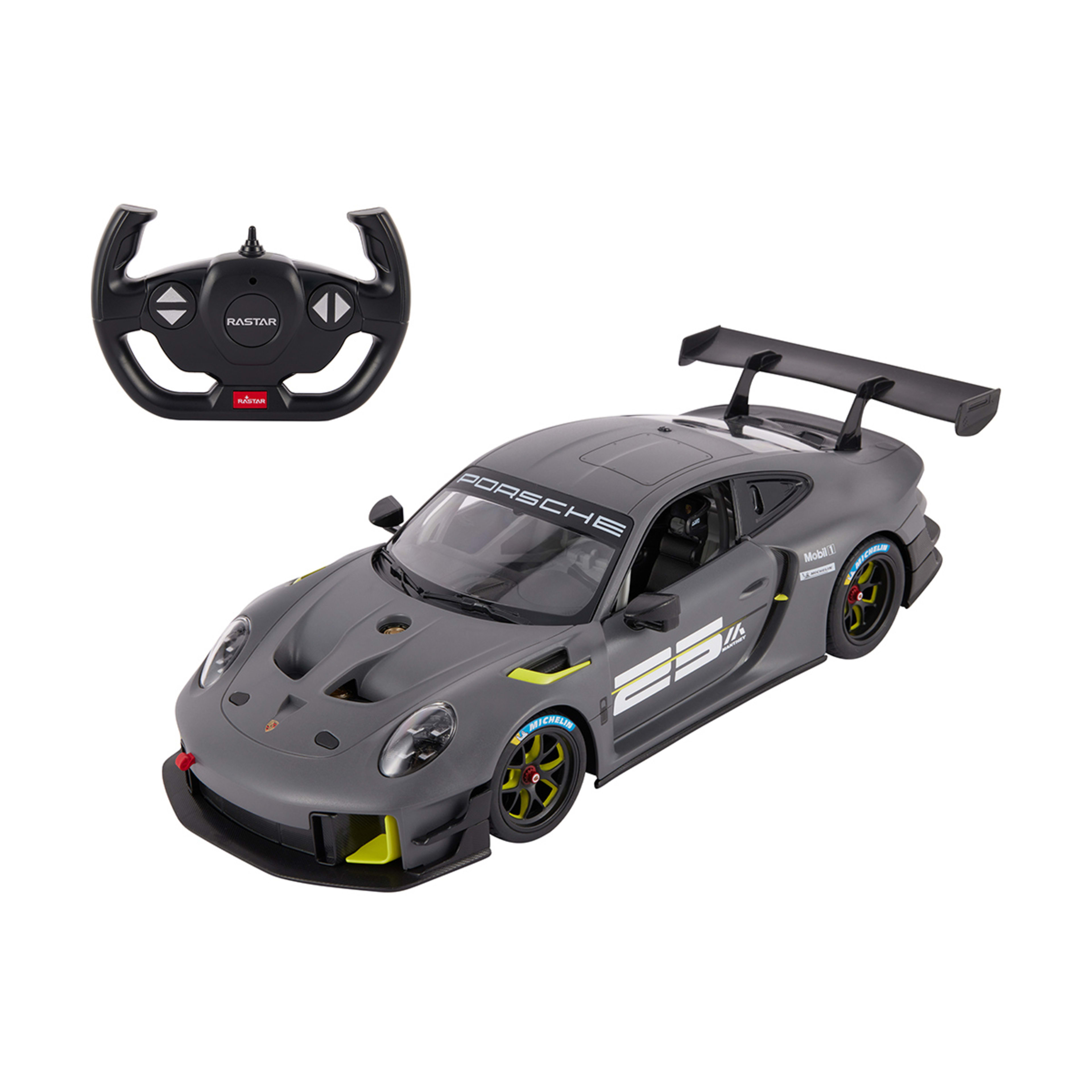 2 Rastar R/C 1:14 Scale Porsche 911 GT2 RS Clubsport 25 Car, 2 of 9