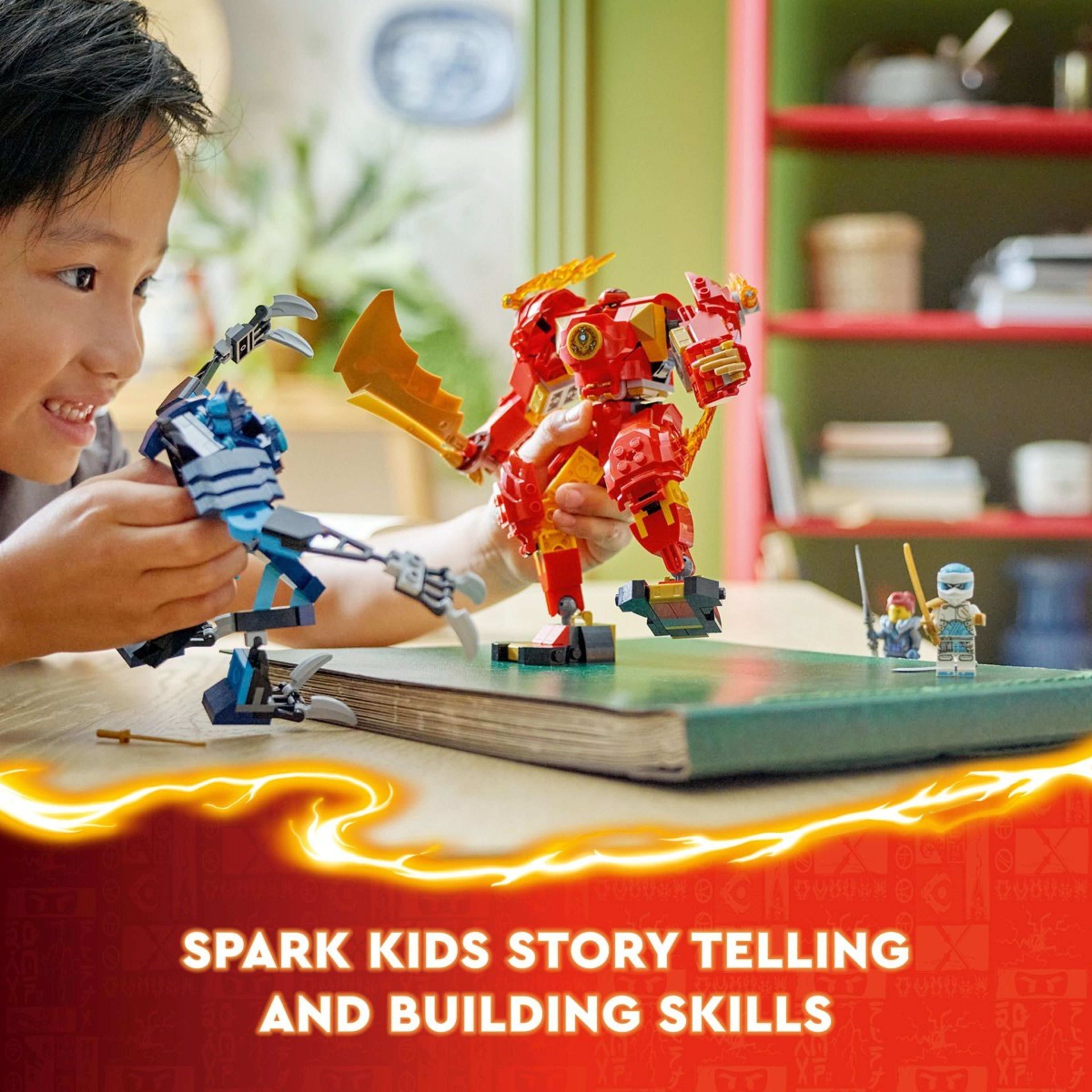 9 LEGO NINJAGO Kai's Elemental Fire Mech 71808, 9 of 11
