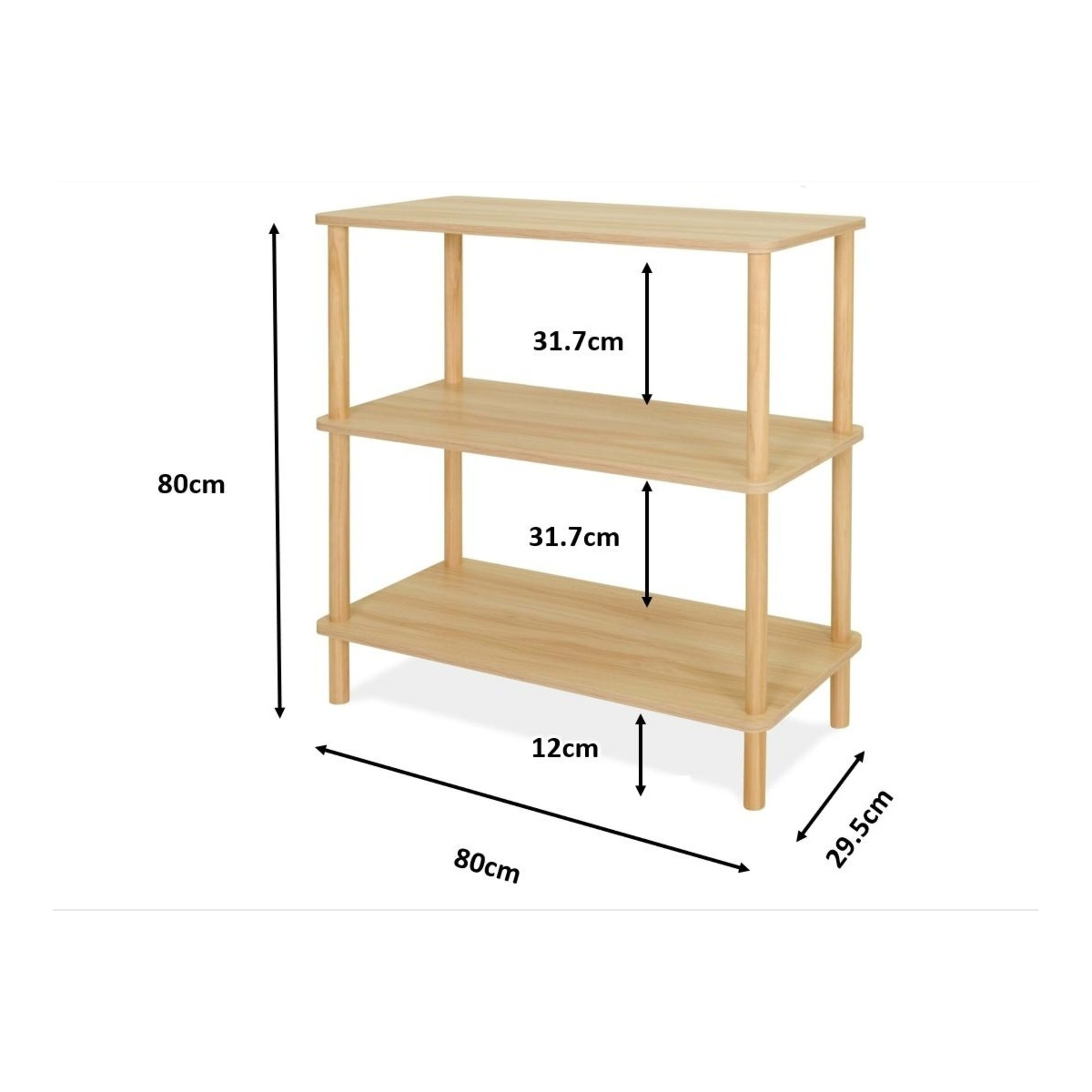 10 Wide Oak Bookshelf, 10 of 10