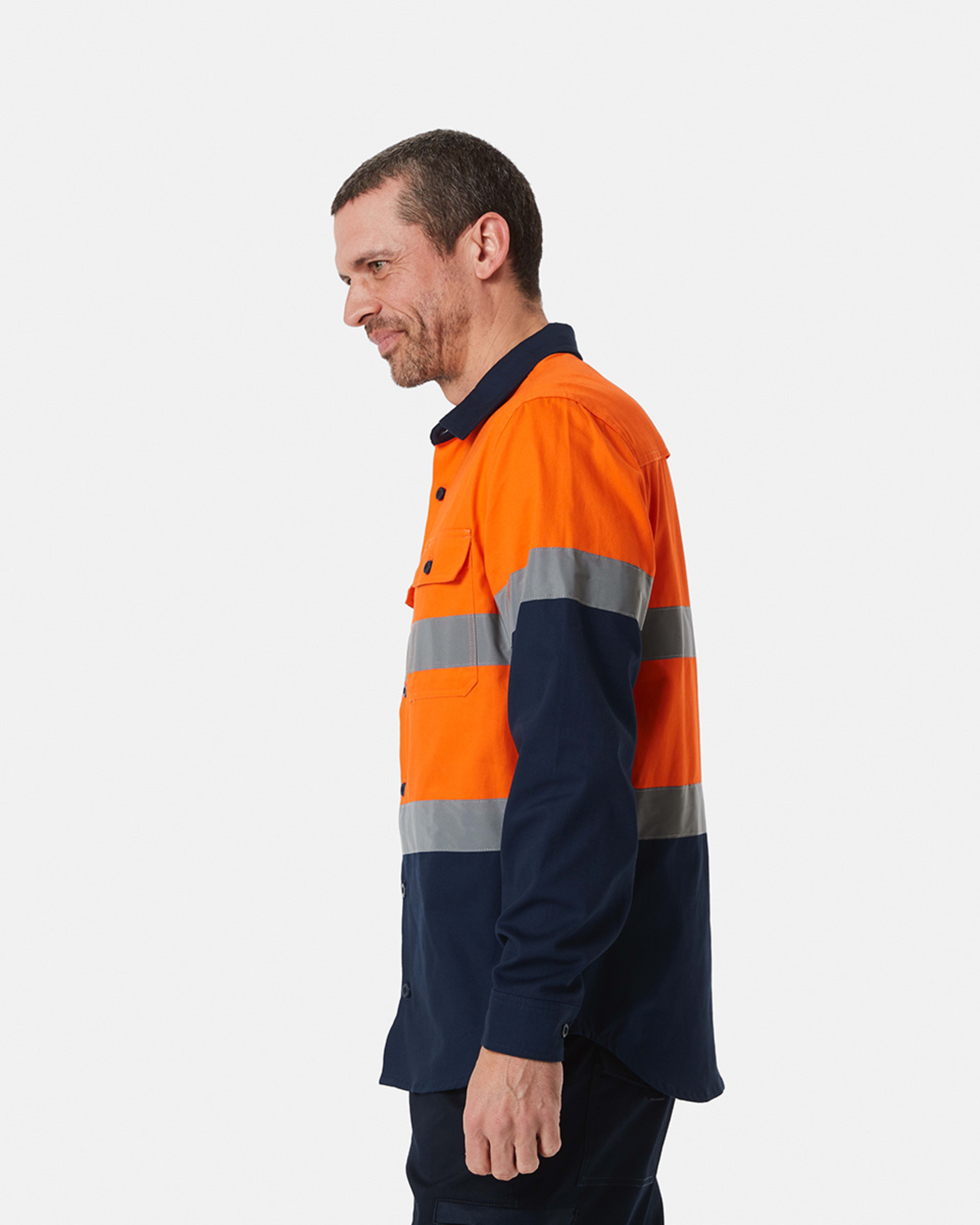 Workwear Long Sleeve Reflective Shirt Kmart