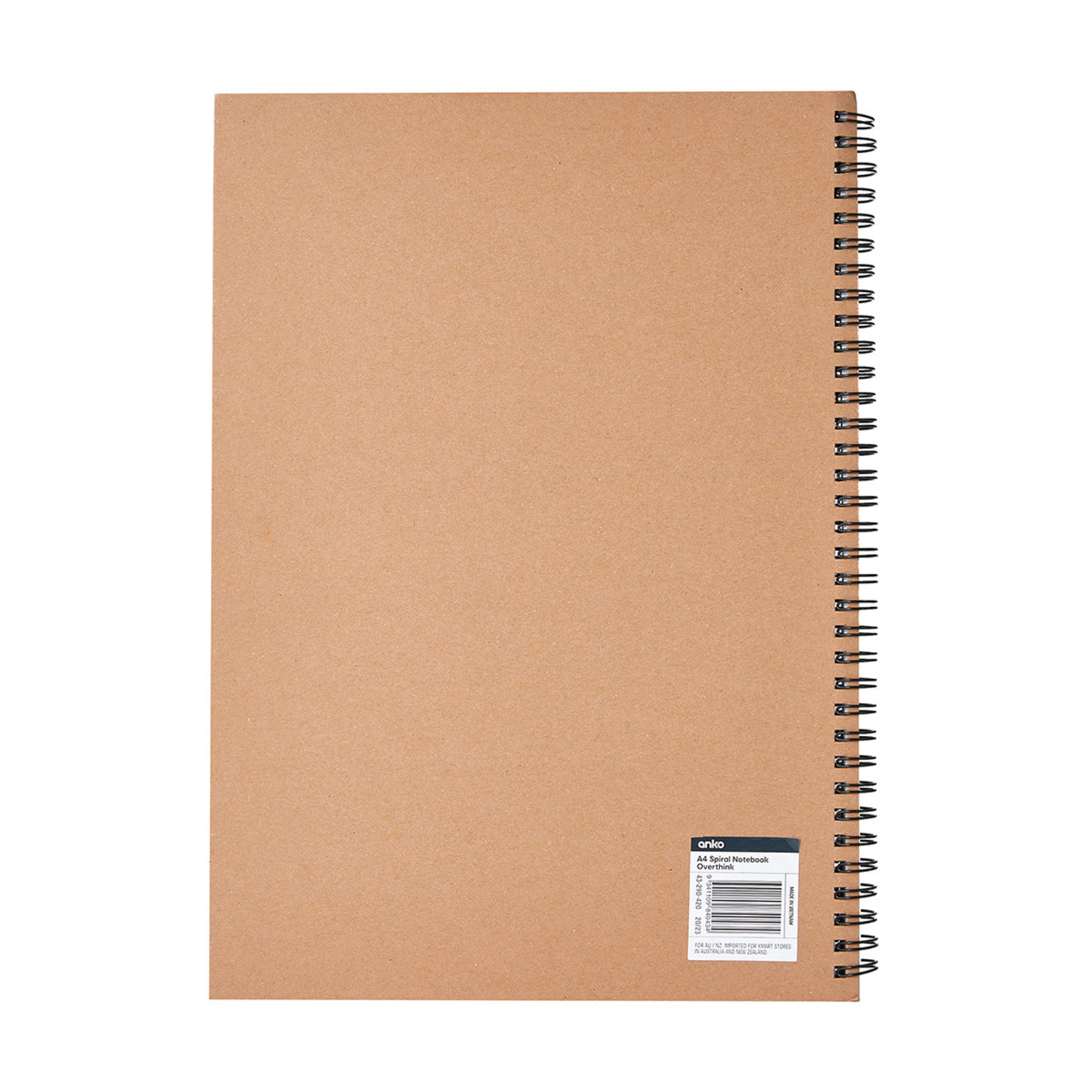 A4 Spiral Notebook Overthink Kmart NZ