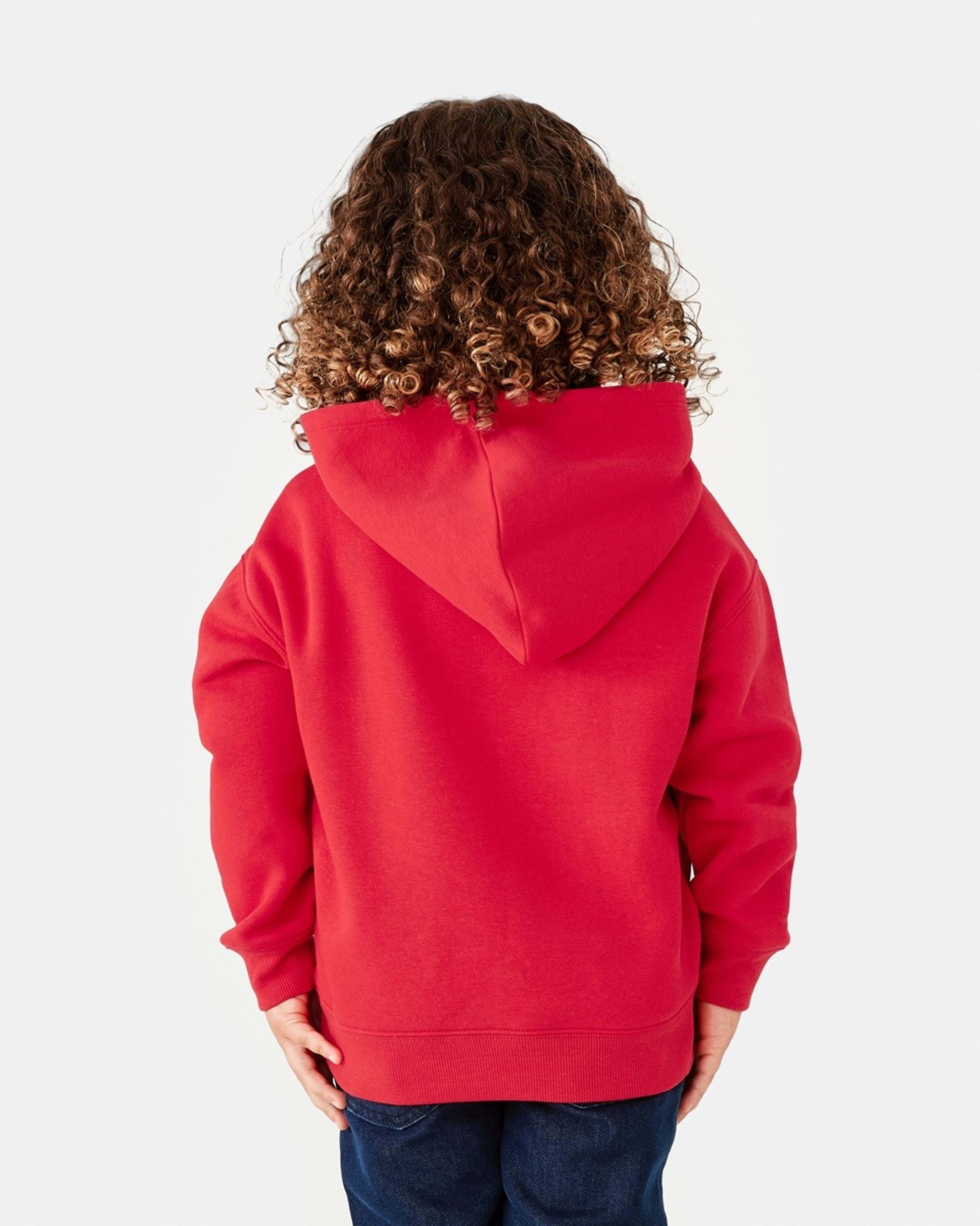 2 Print Hoodie Red Varsty, 2 of 8