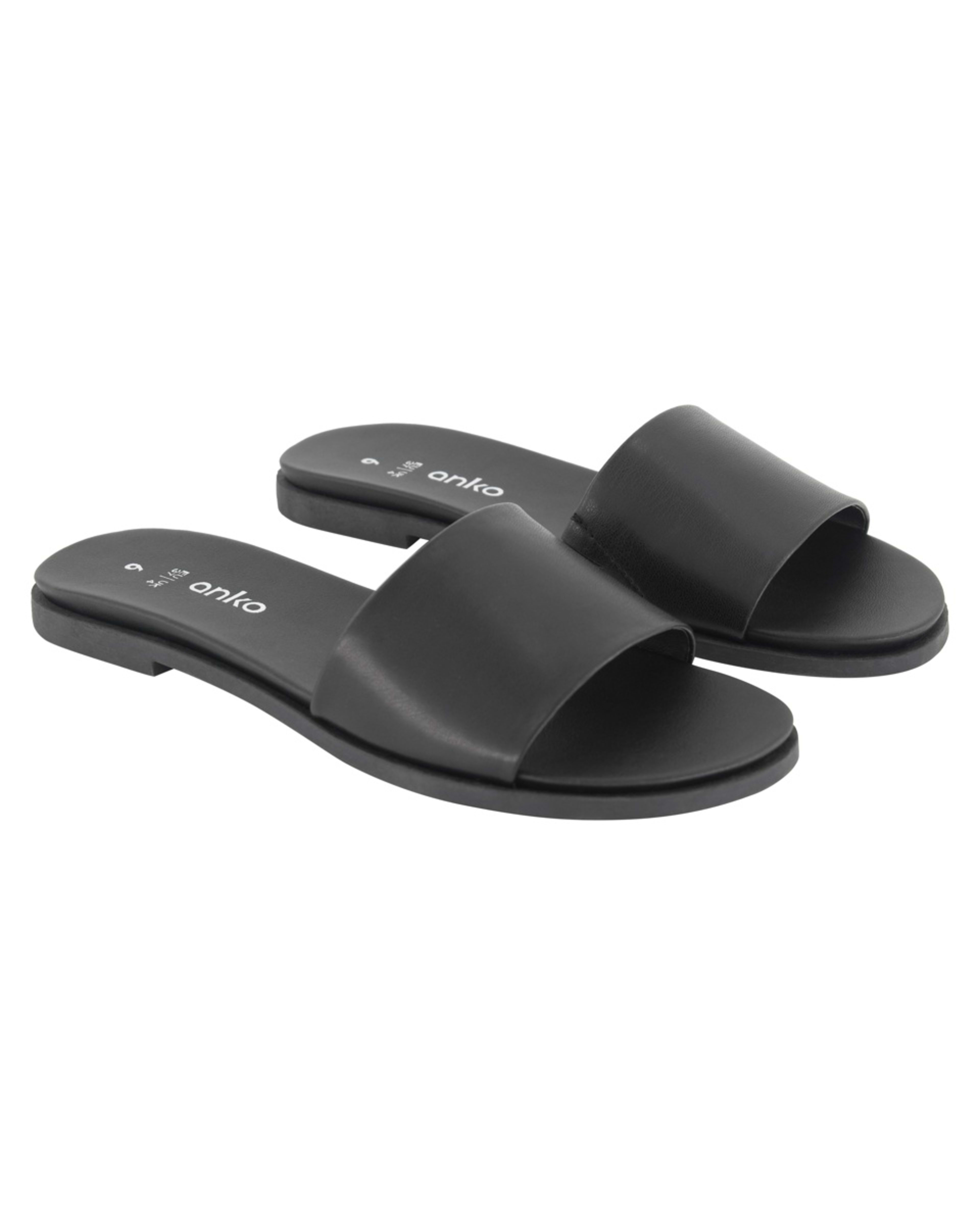 2 Comfort Footbed Slides Black, 2 of 4