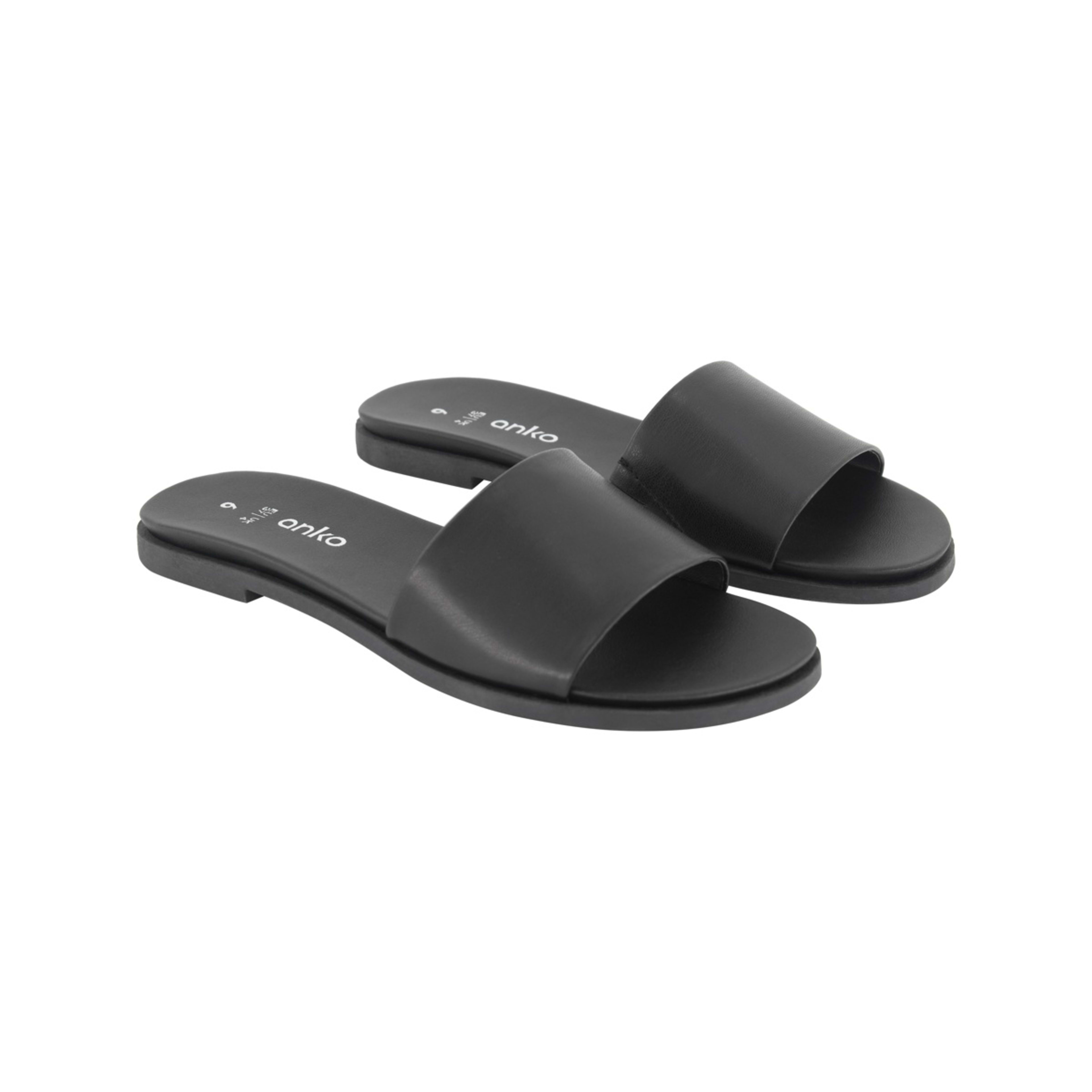 2 Comfort Footbed Slides Black, 2 of 4