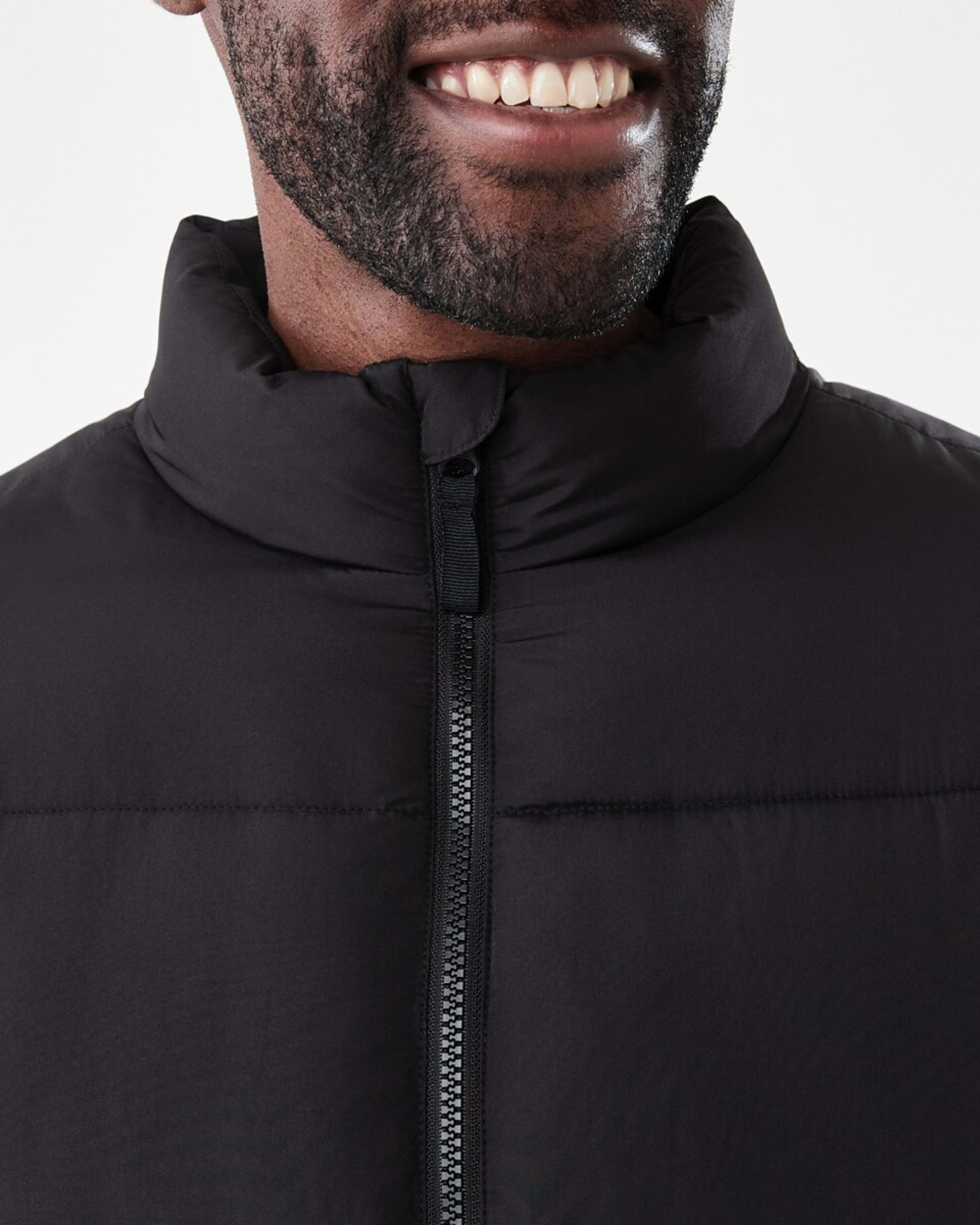 6 Funnel Neck Puffer Jacket Black, 6 of 7