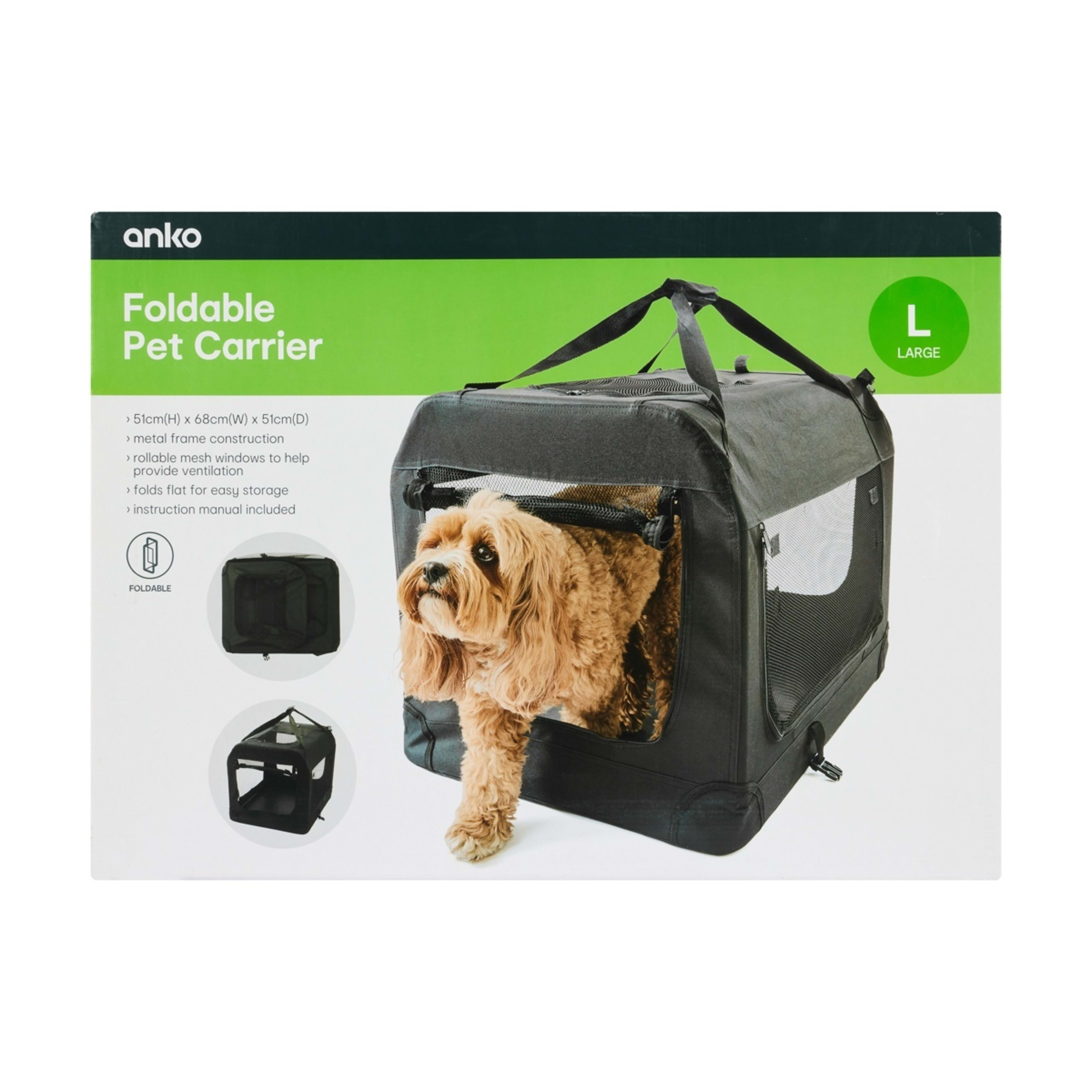 10 Pet Carrier Foldable - Large, 10 of 10