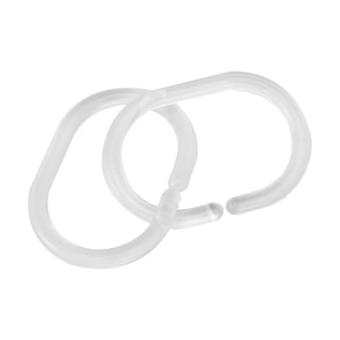 Clear Shower Curtain Rings - Pack of 12 - Kmart