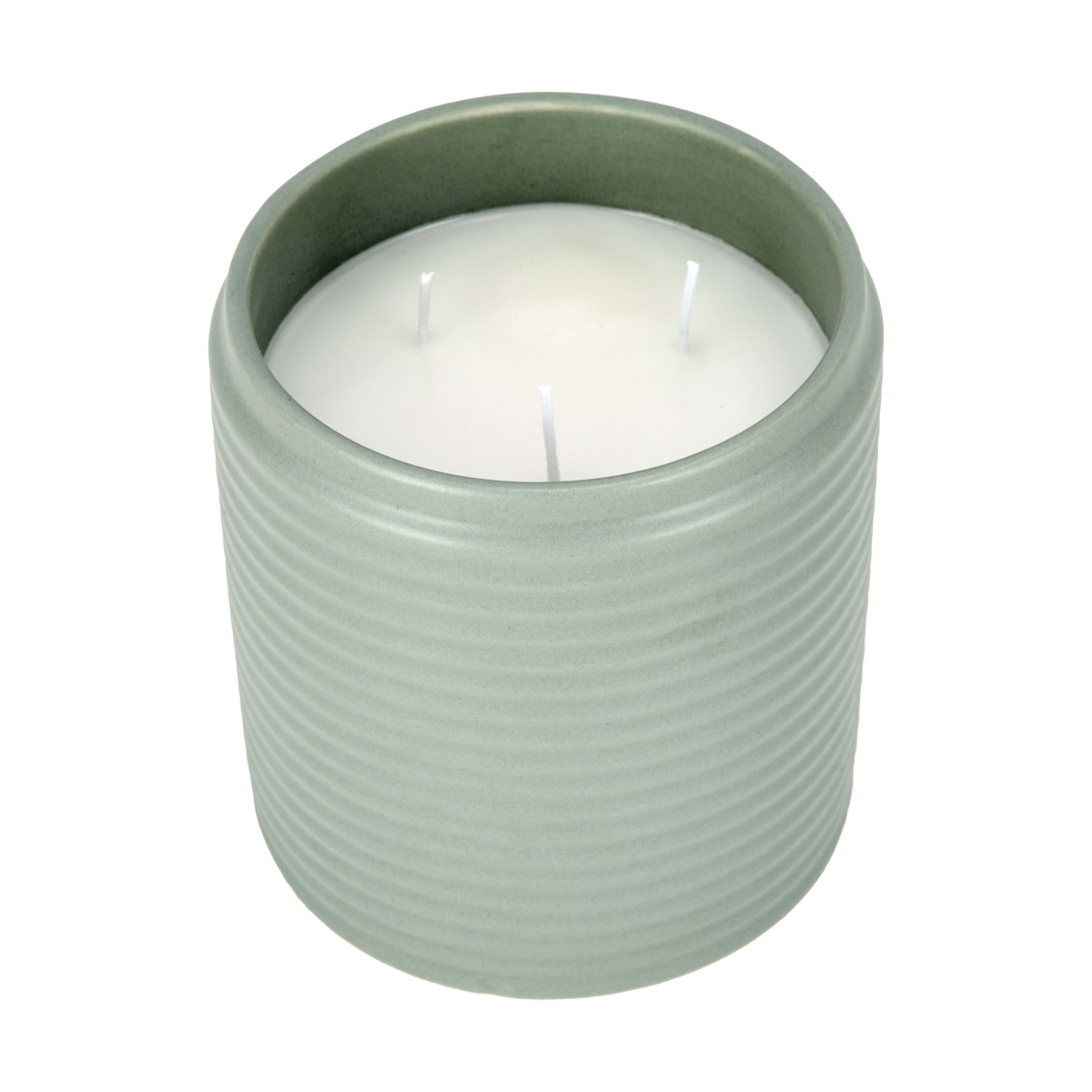 2 XL Sage Ceramic Candle, 2 of 6