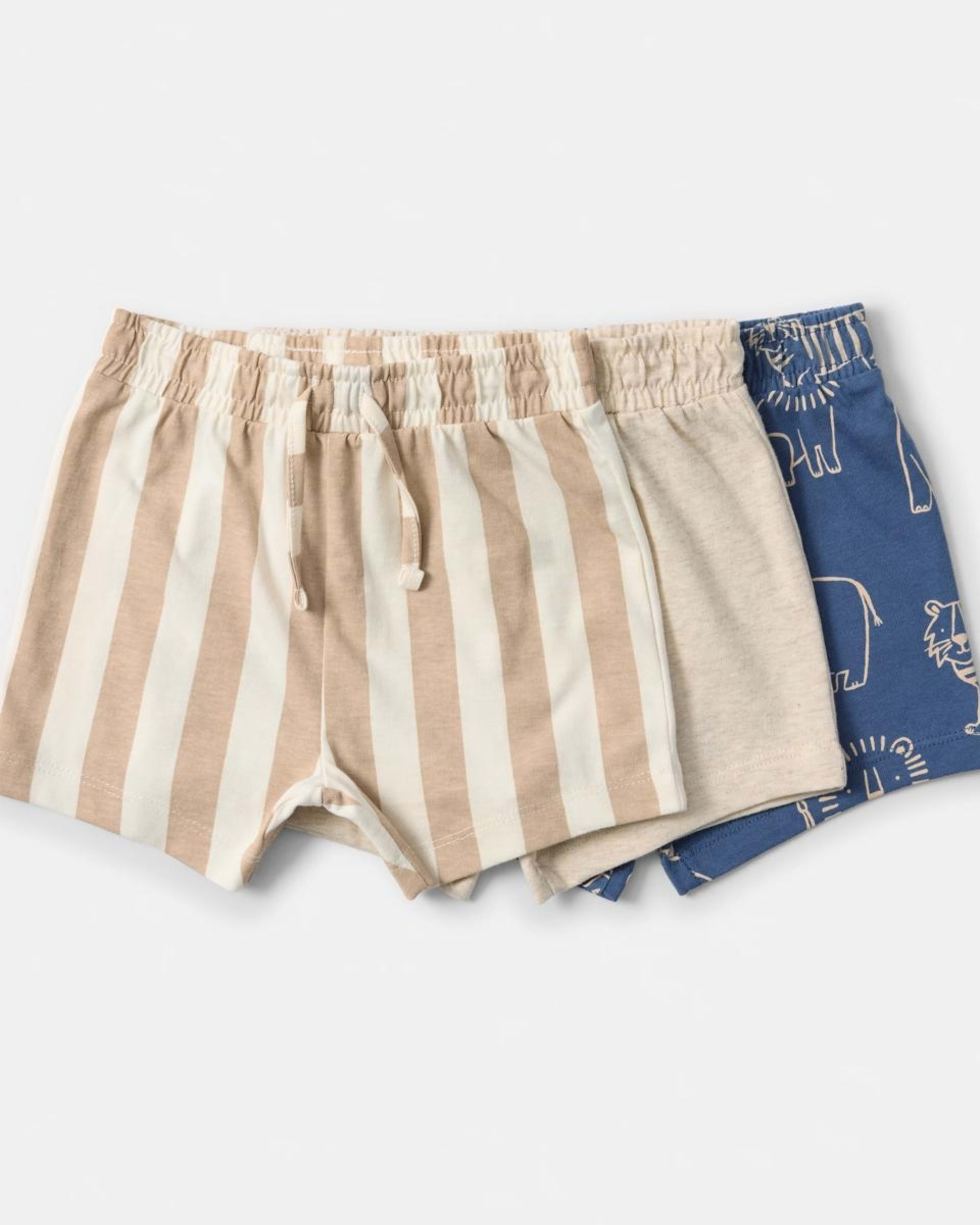 1 3 Pack Print Shorts DOE SKIN SAFARI, 1 of 8