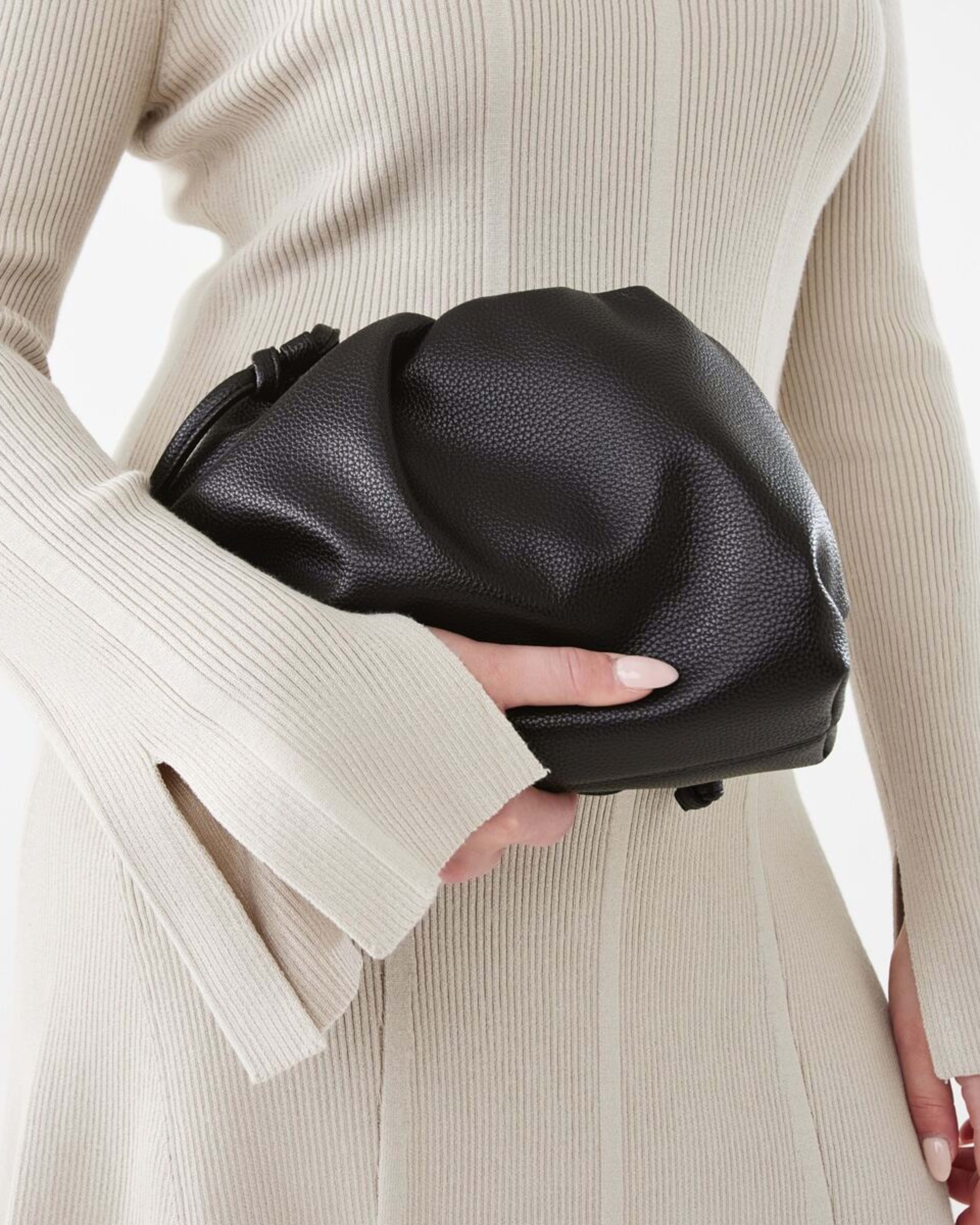 6 Puff Crossbody Bag Black, 6 of 7