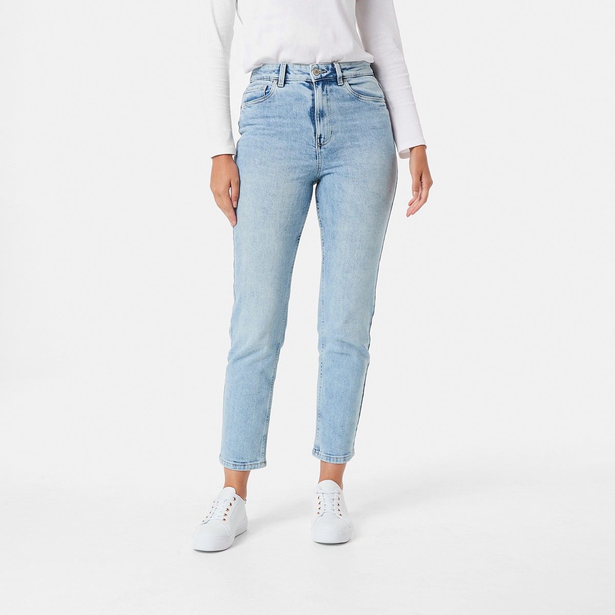 women's high rise straight leg levi's