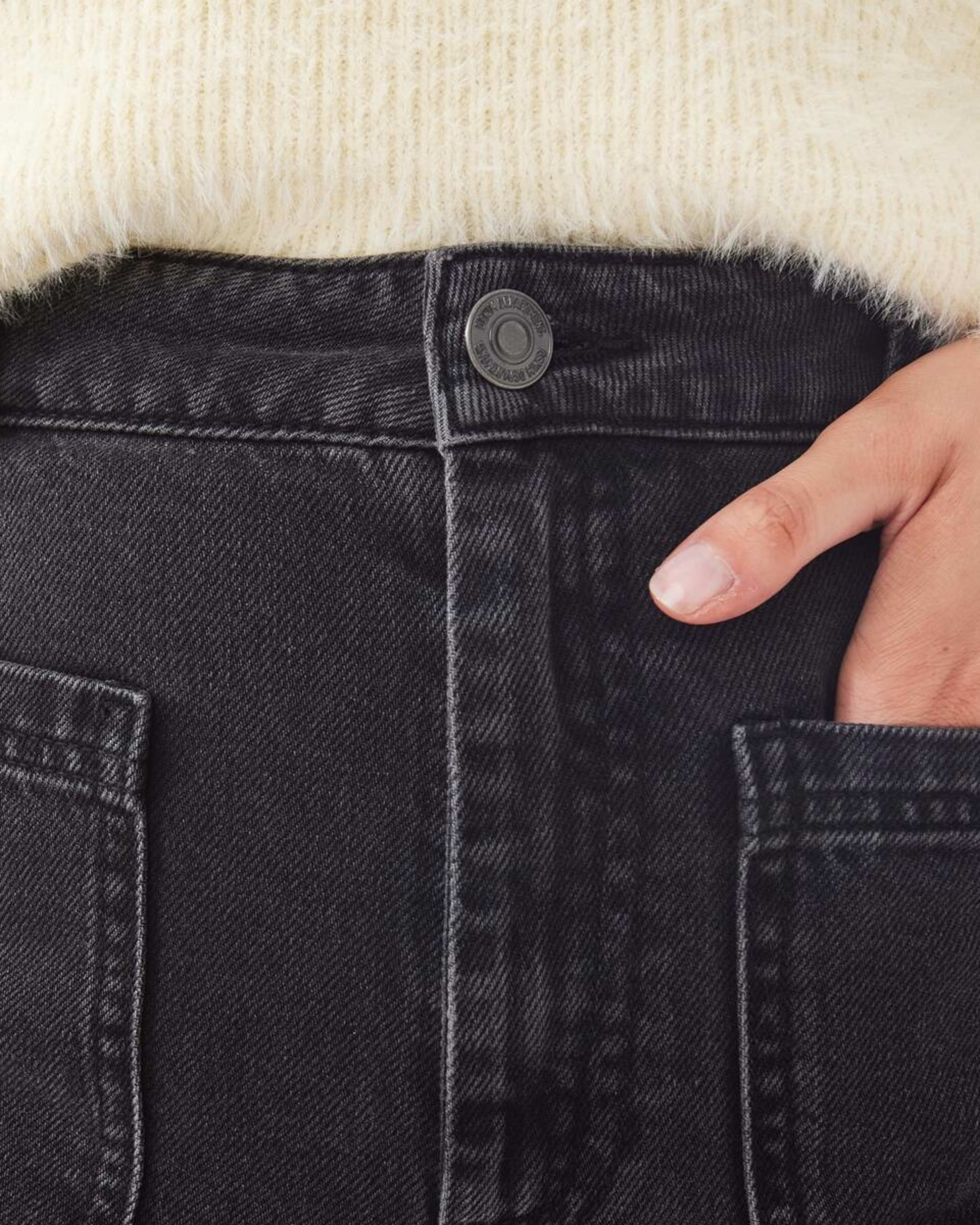 5 Wide Leg Pocket Jeans BLACK WASH, 5 of 6