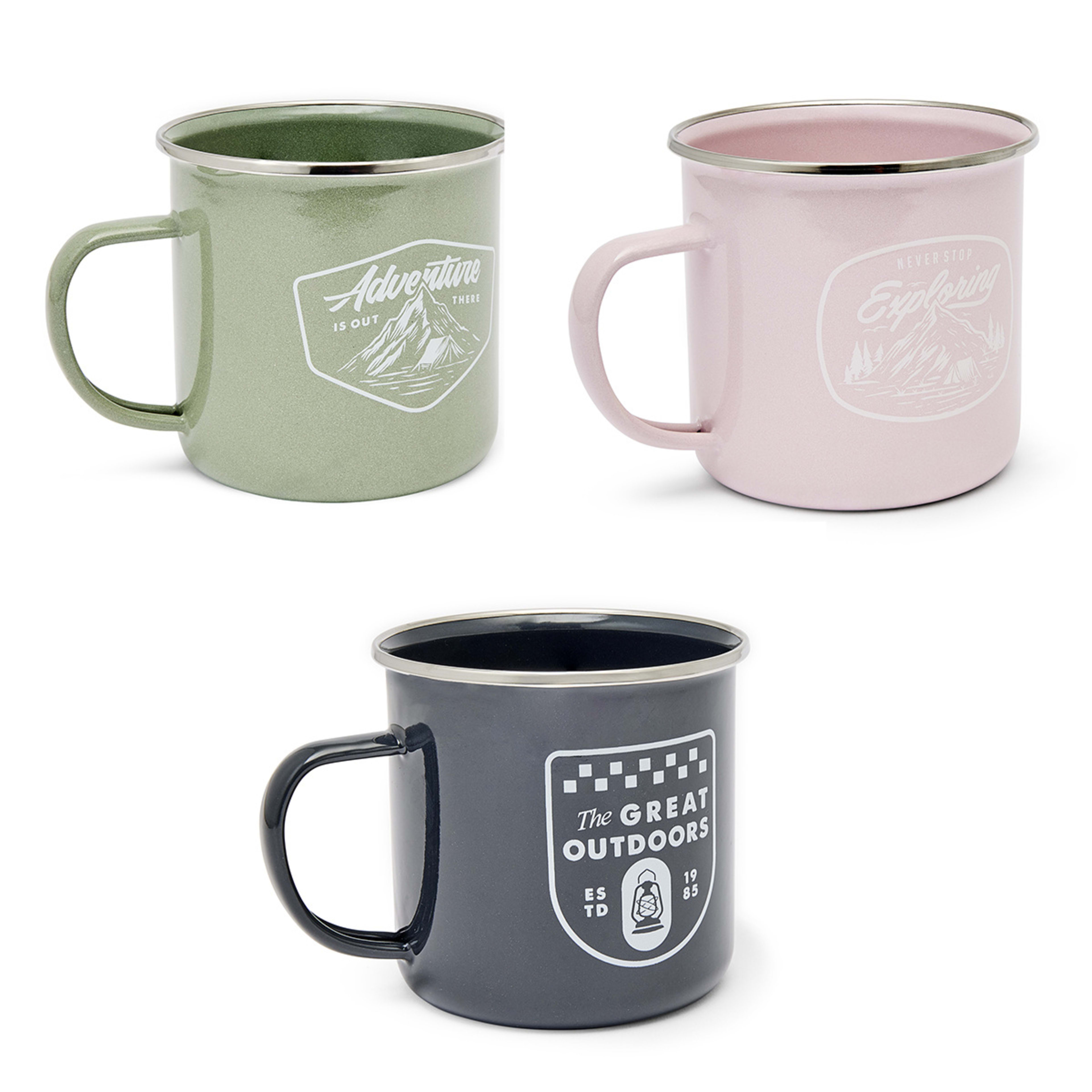 1 500ml Enamel Mug - Assorted, 1 of 10