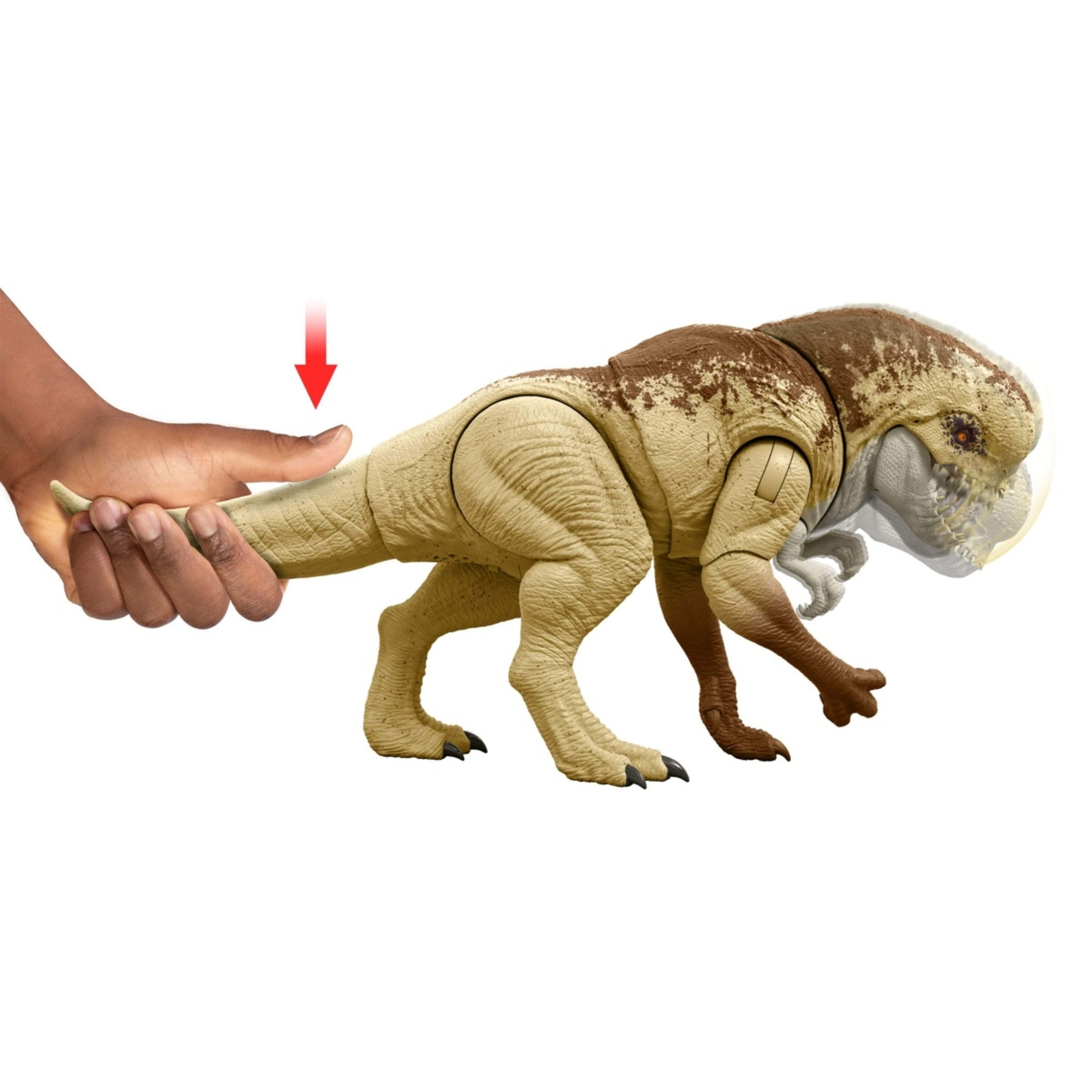 3 Jurassic World Rebirth: Rumble 'N Rampage Distortus Rex Figure, 3 of 6