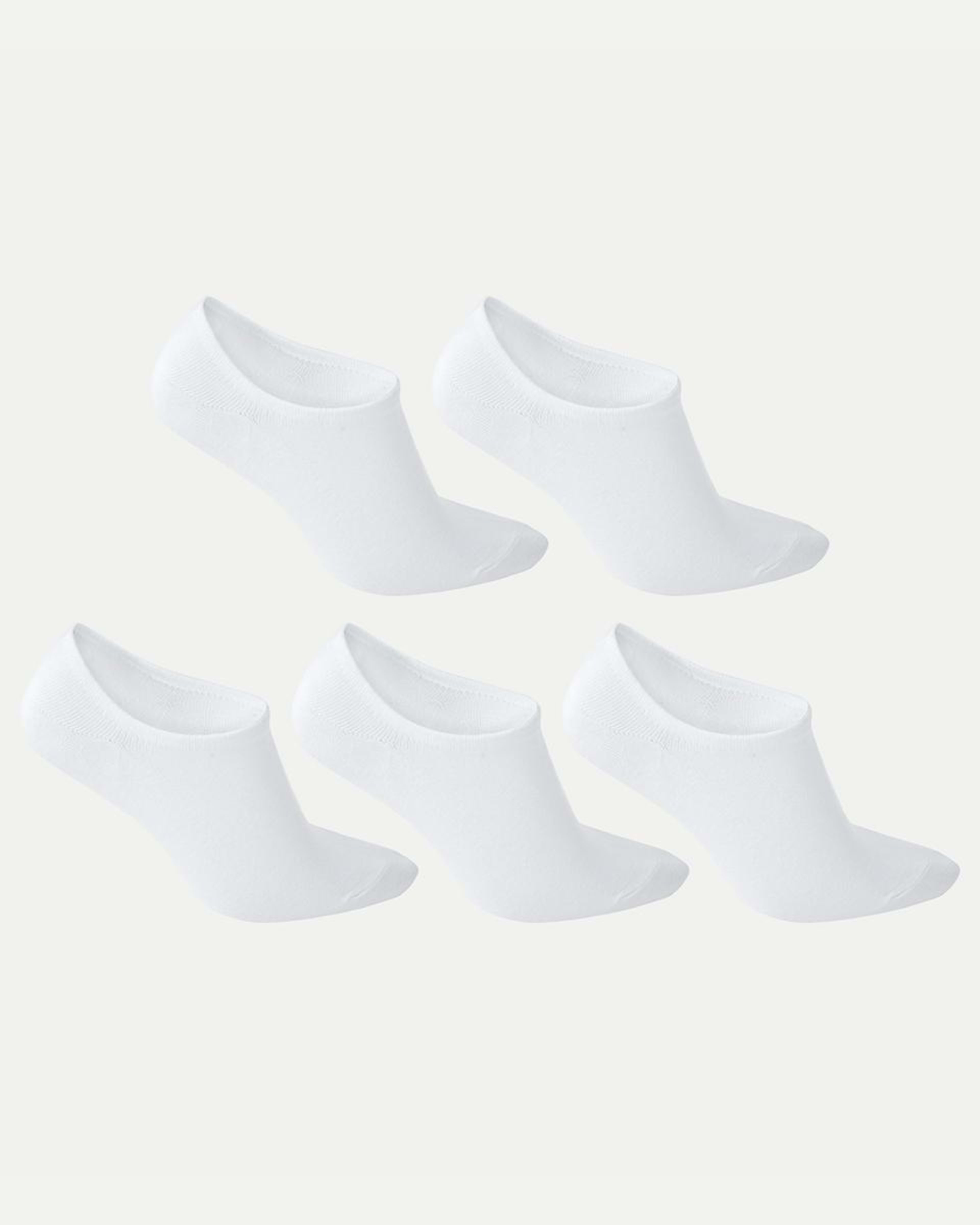 2 5 Pack No Show Sports Socks WHITE, 2 of 3