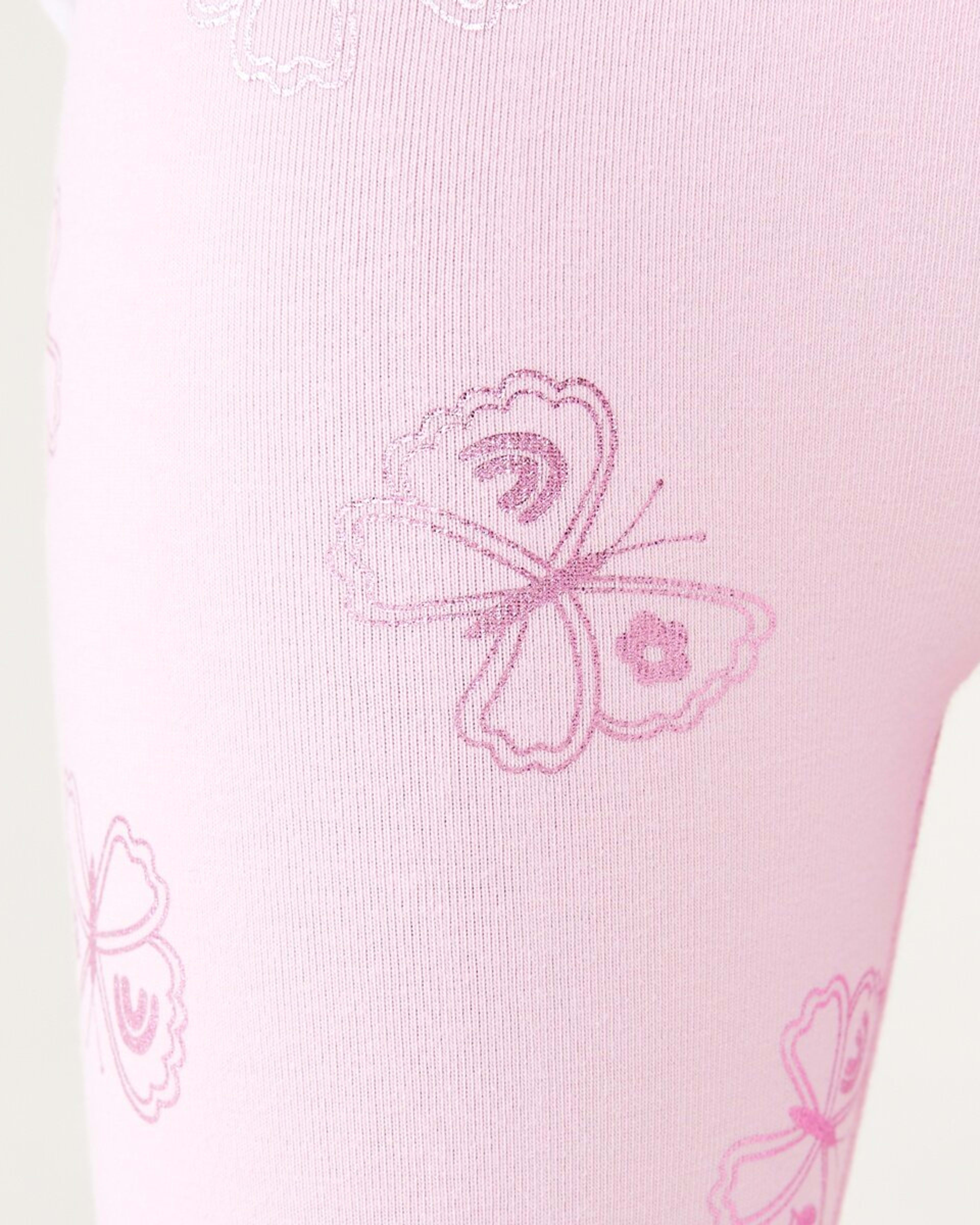 4 Foil Leggings Blossom Butterfly Pearl Pink, 4 of 8