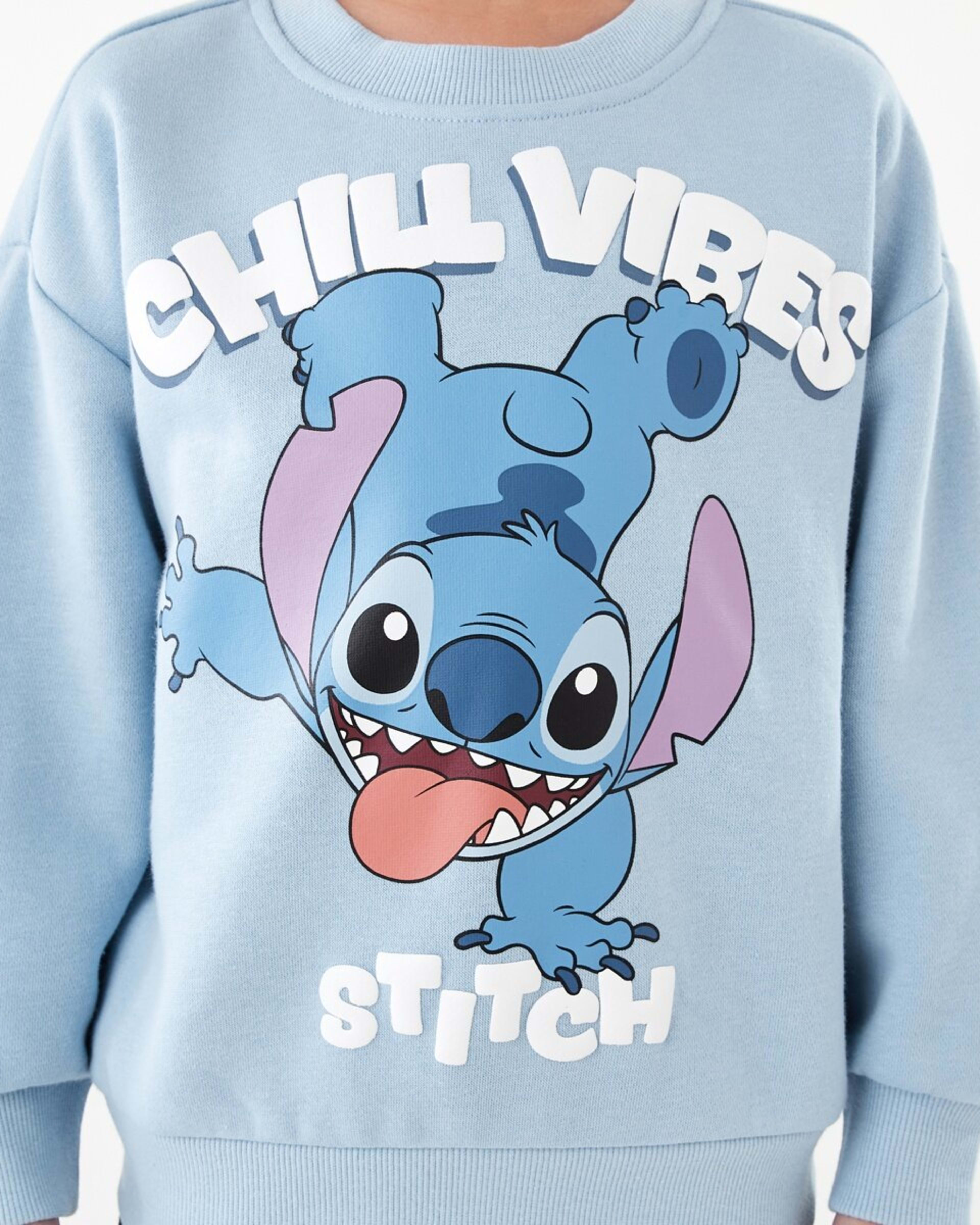 4 Disney Lilo & Stitch License Oversized Print Crew Neck Sweatshirt Lilo Stitch Chill Vibes, 4 of 8