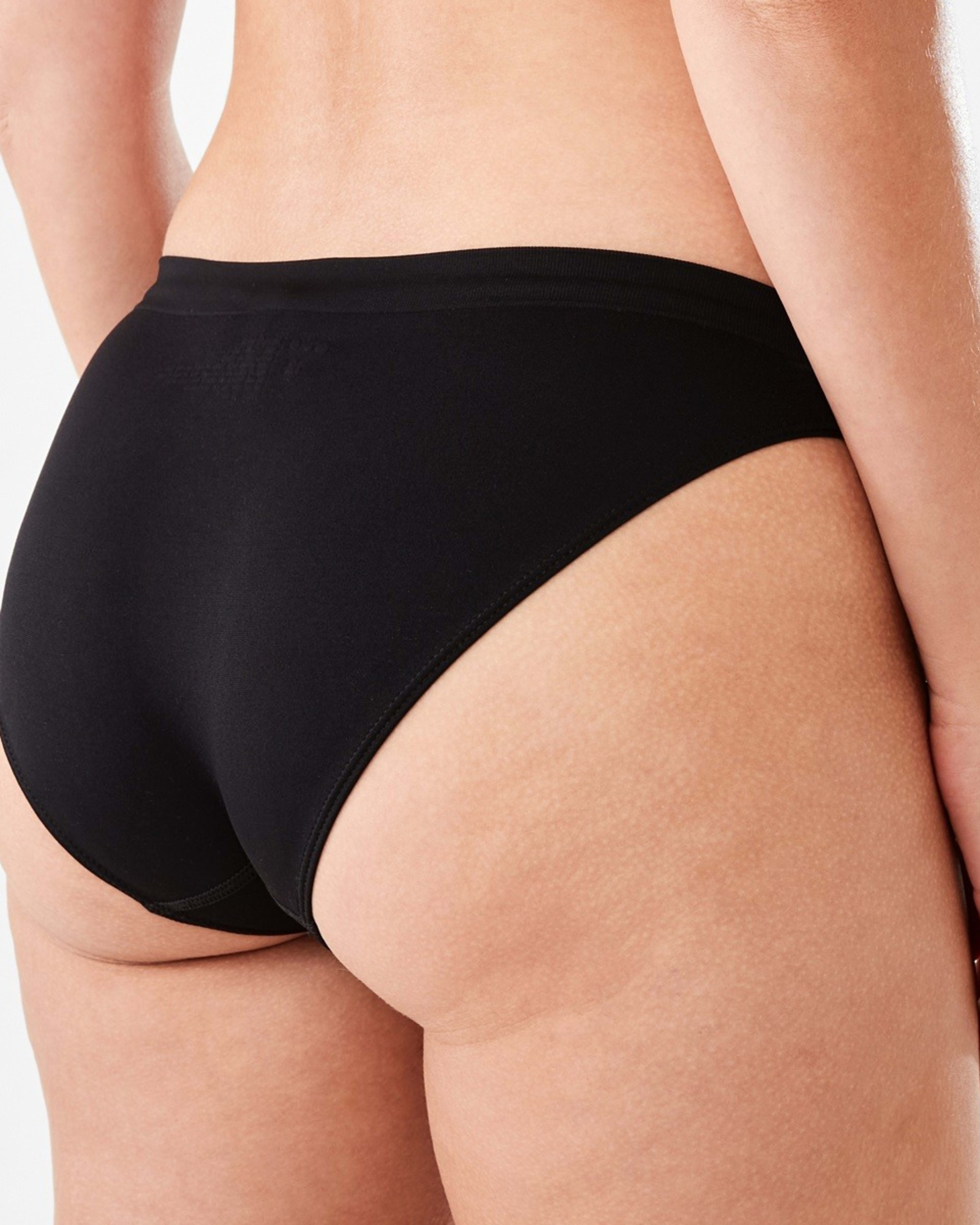 3 Ultra Smooth Seamfree Bikini Briefs Black, 3 of 4