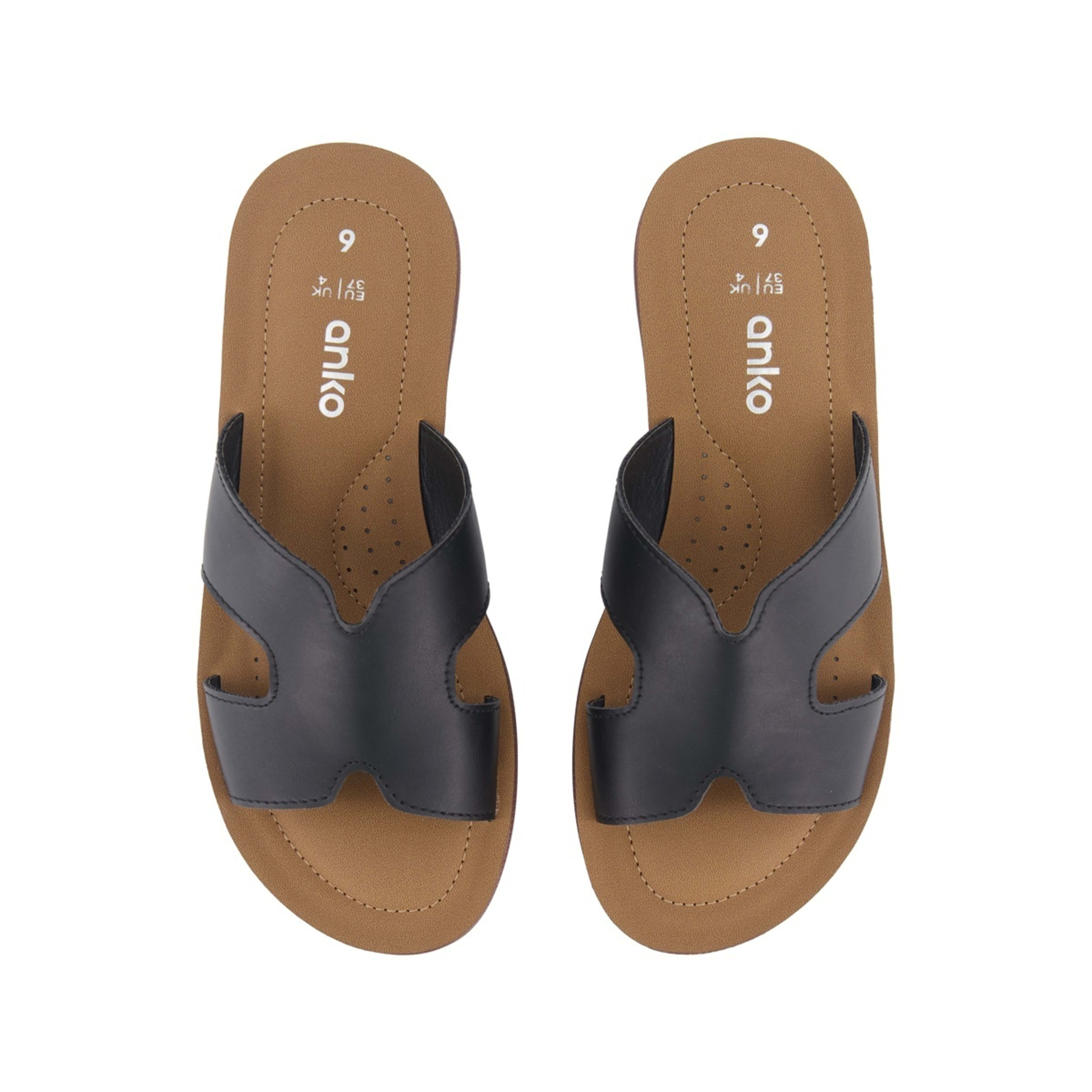 3 One Band Comfort Footbed Slides Black, 3 of 3