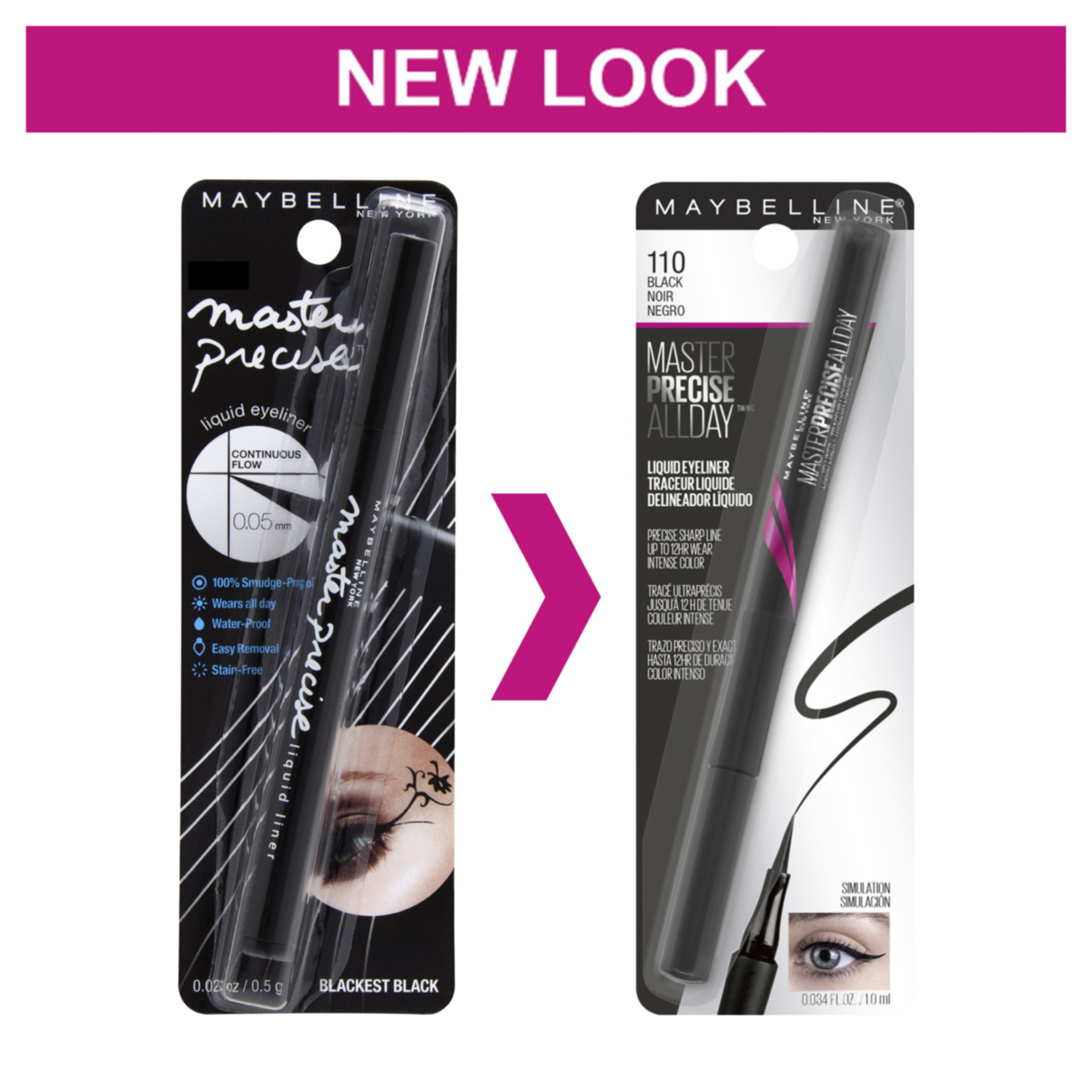 Maybelline Master Precise Liquid Eyeliner Blackest Black Kmart