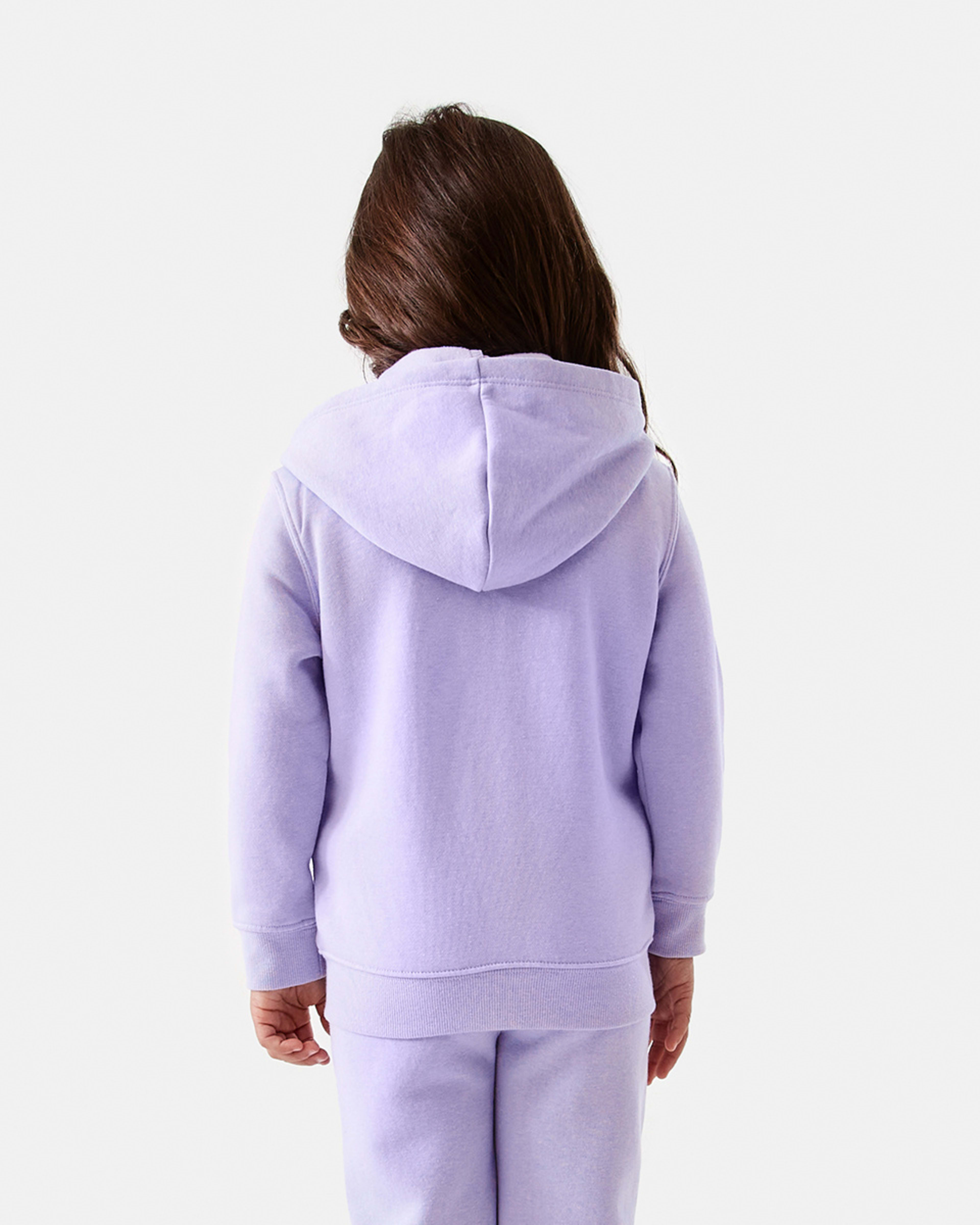 3 Plain Zip Through Hoodie Lilac Flwr, 3 of 10