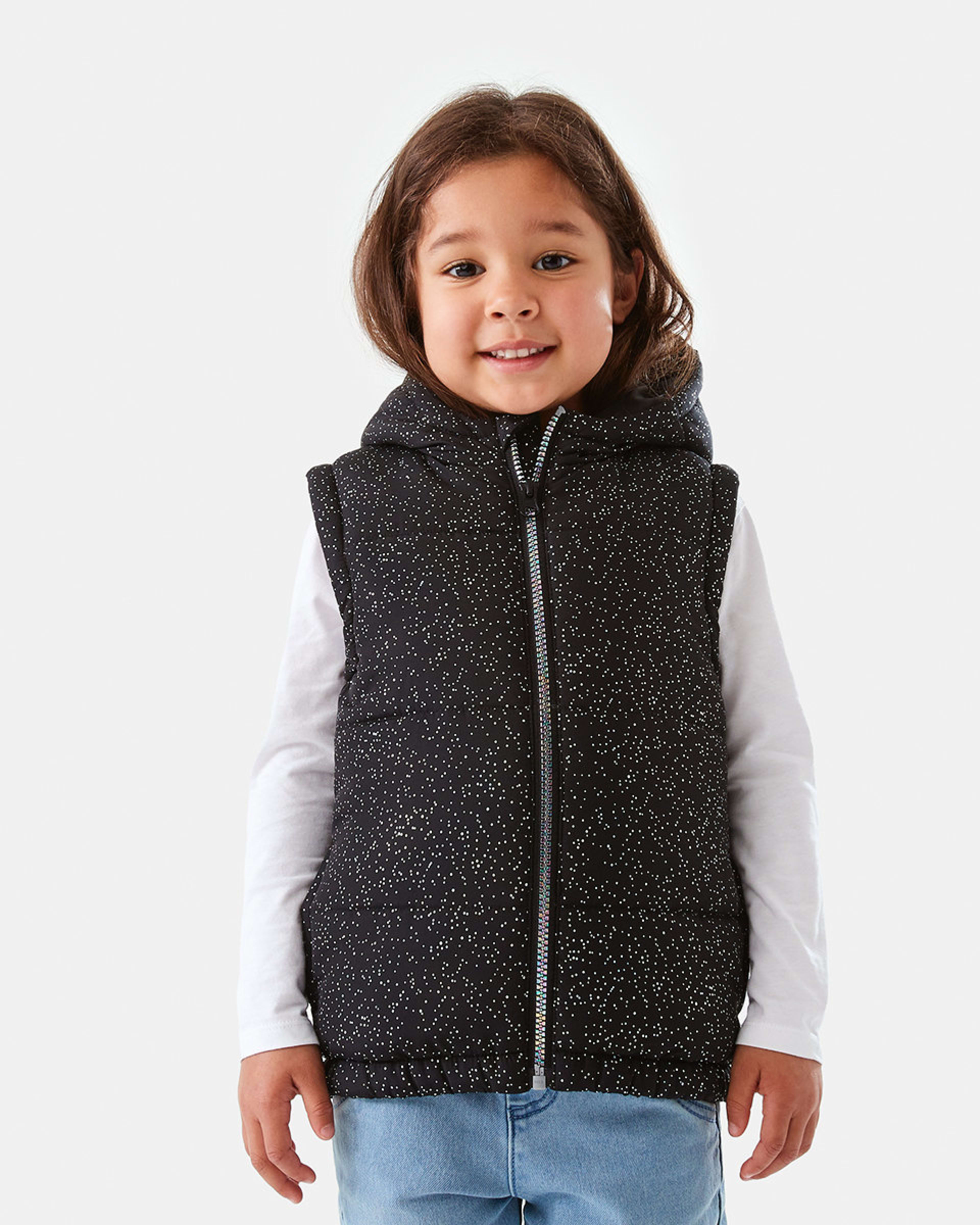 Sparkle Hooded Vest Kmart