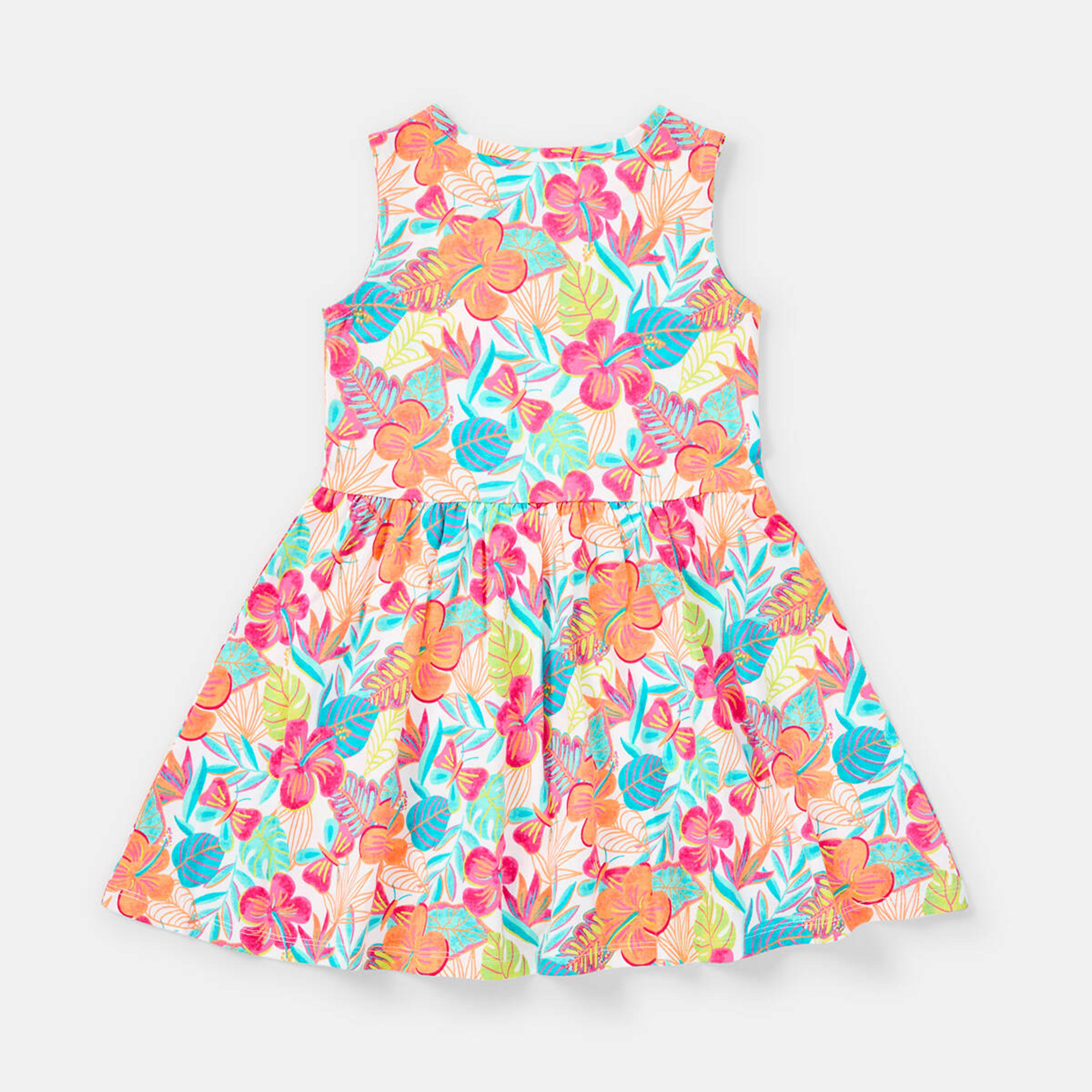 9 Jersey Dress Wht Floral, 9 of 9