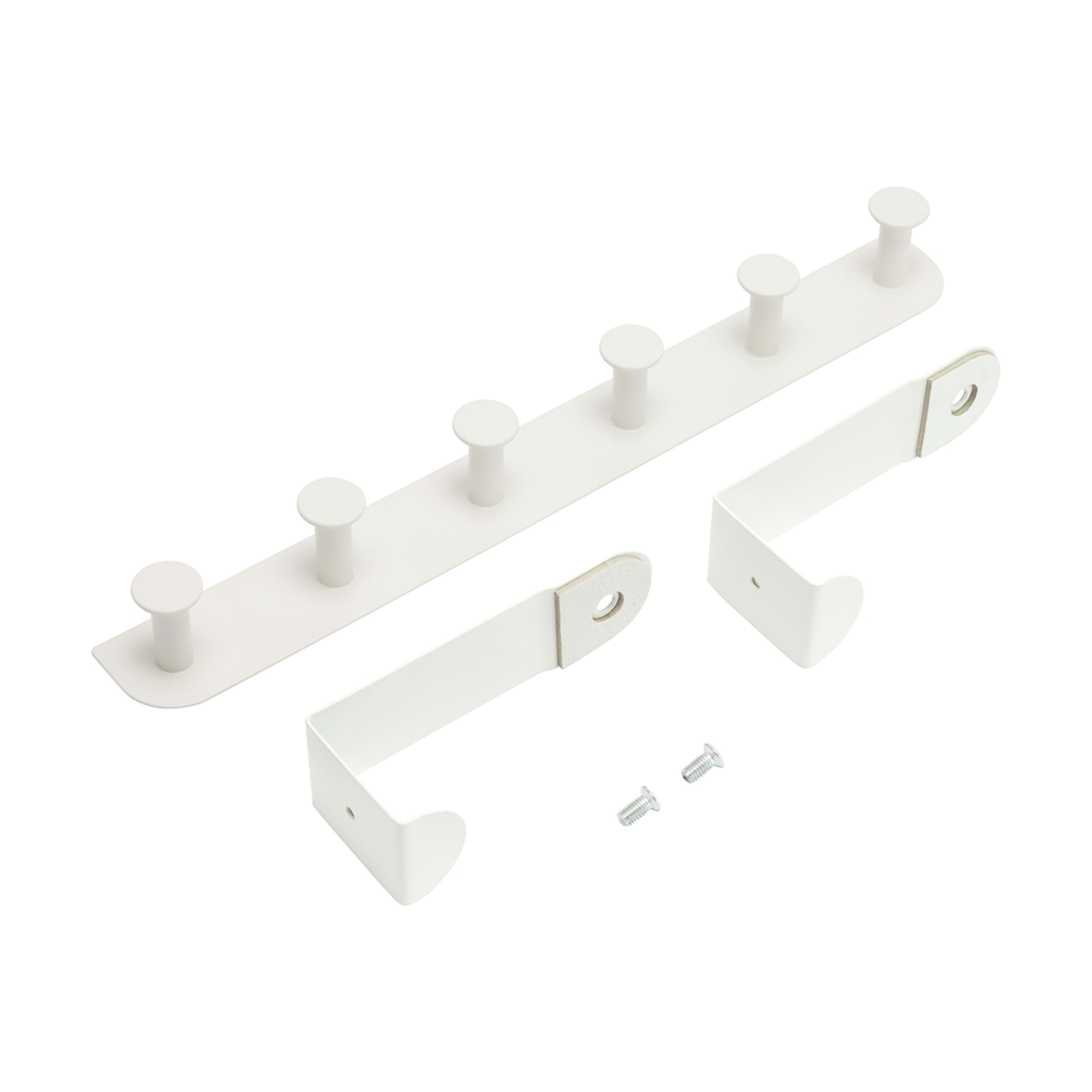 2 Over the Door Hooks - White, 2 of 9