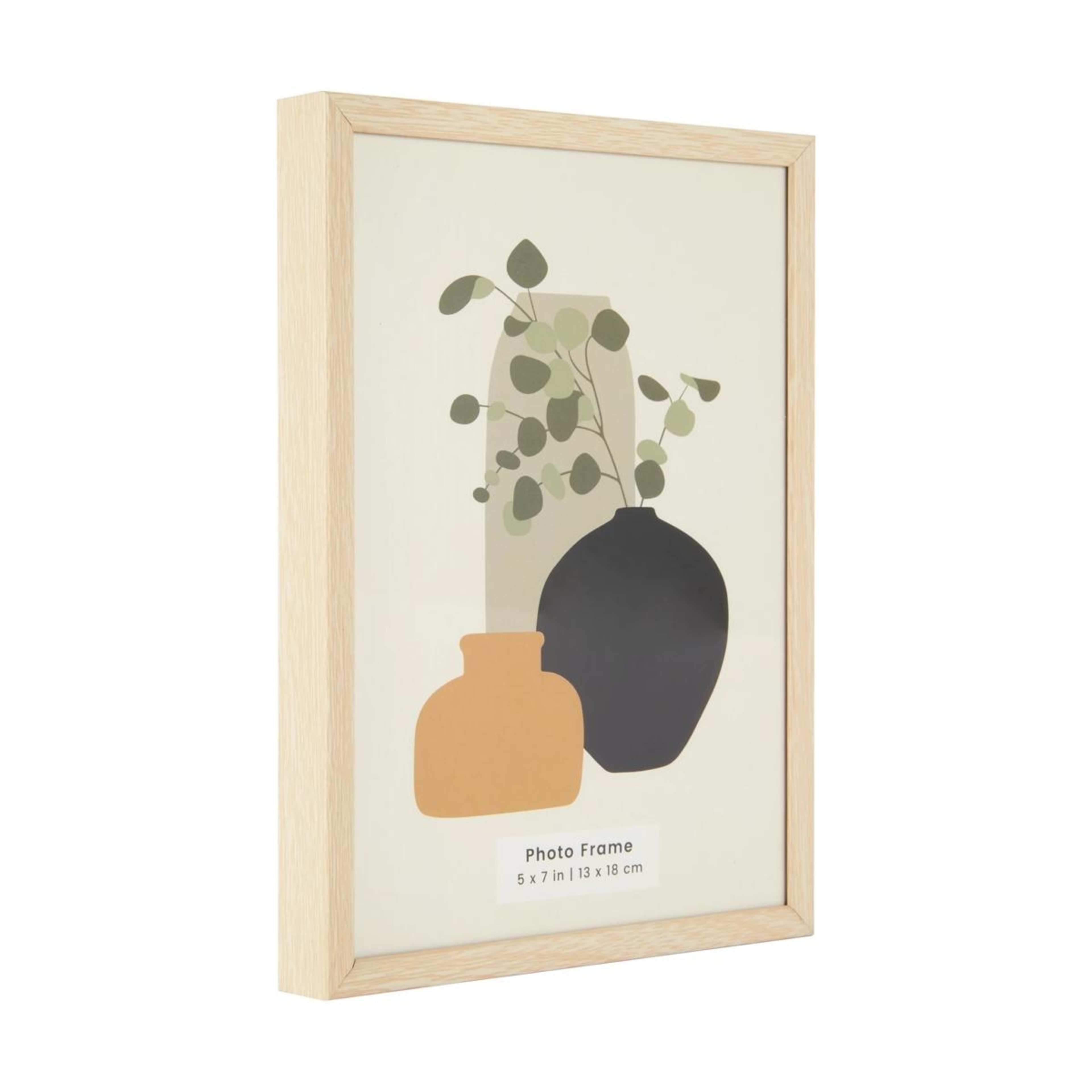 2 5in. x 7in. Metal Photo Frame - Oak Look, 2 of 4