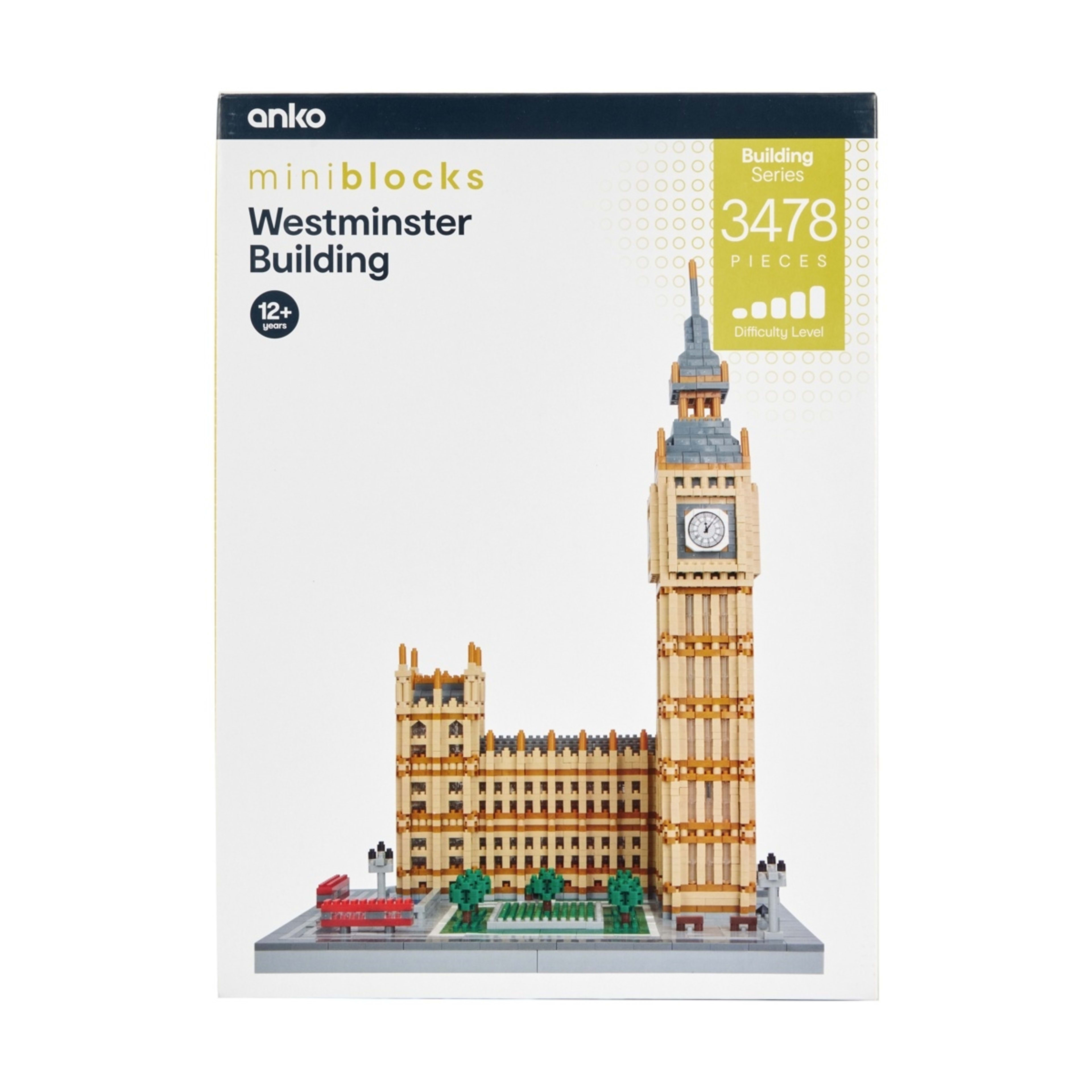 1 3478 Piece Mini Blocks Building Series: Westminster Building, 1 of 8