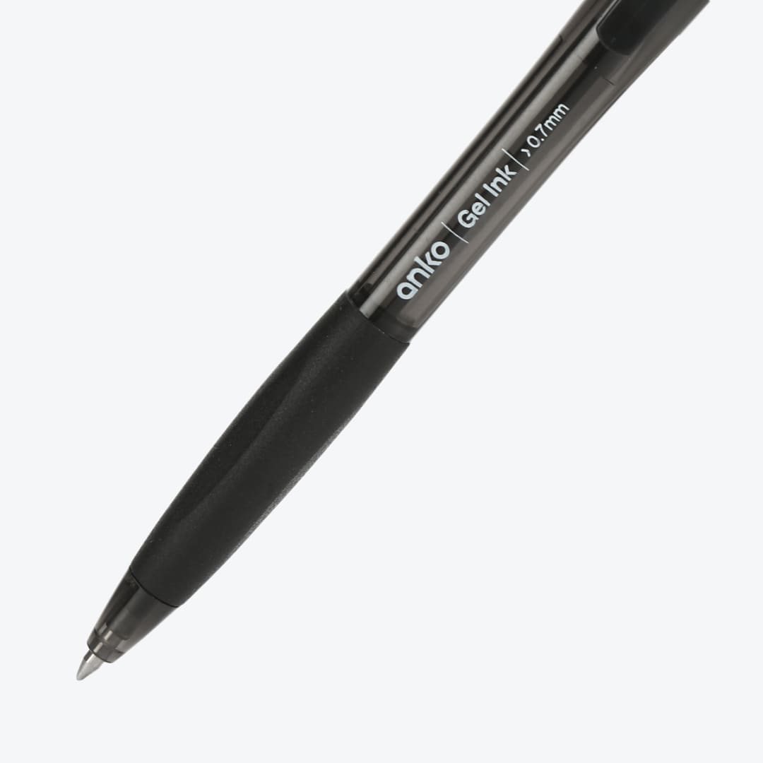 6 Pack Retractable Gel Pens Black Kmart