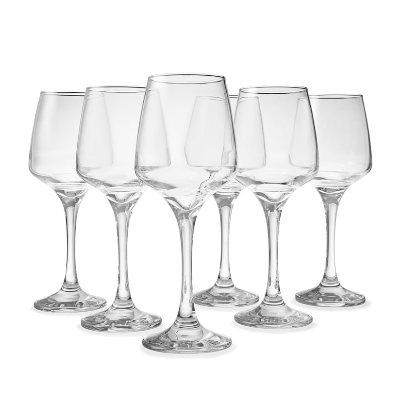 6 Santorini White Wine Glasses - Kmart