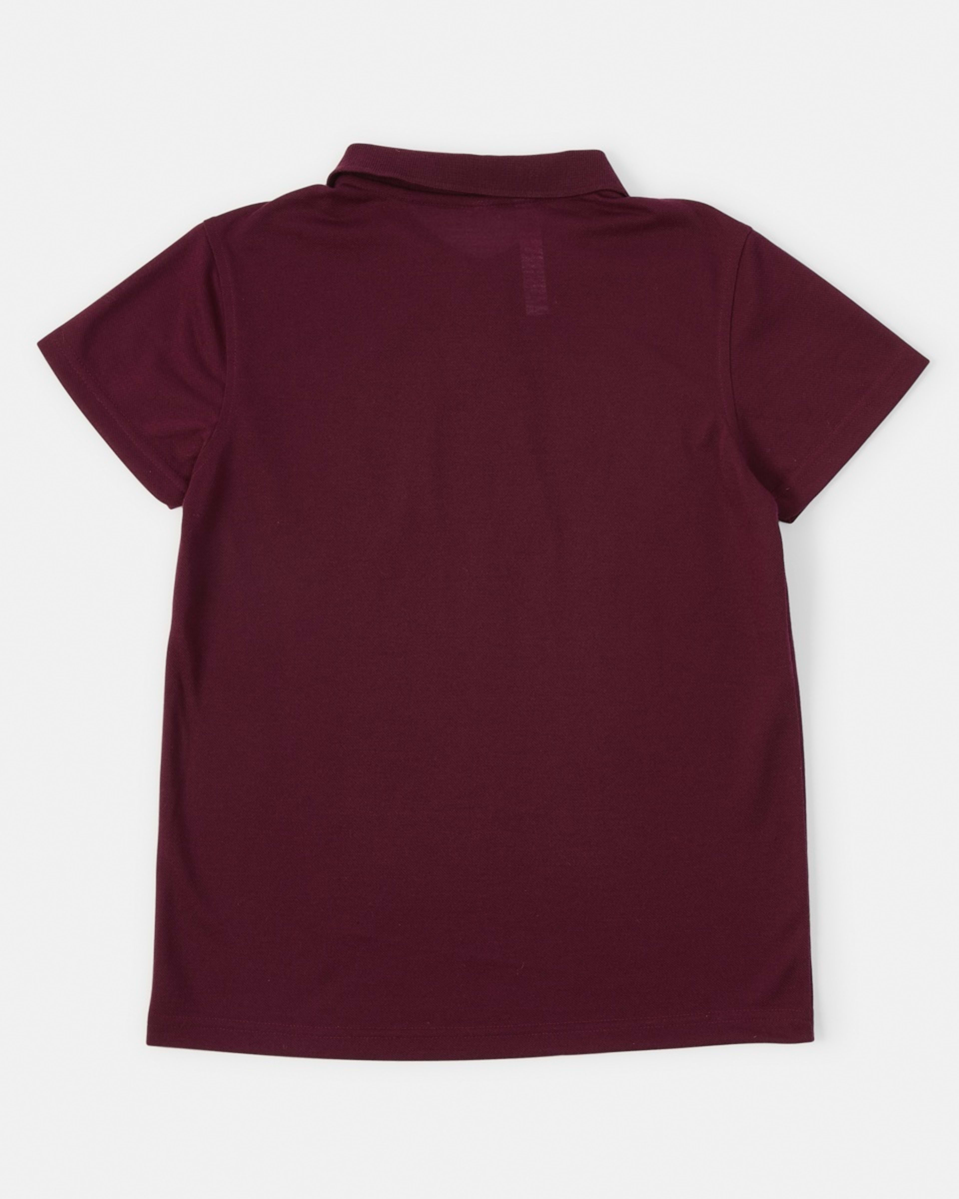 8 School Polo T-shirt Burgundy, 8 of 8