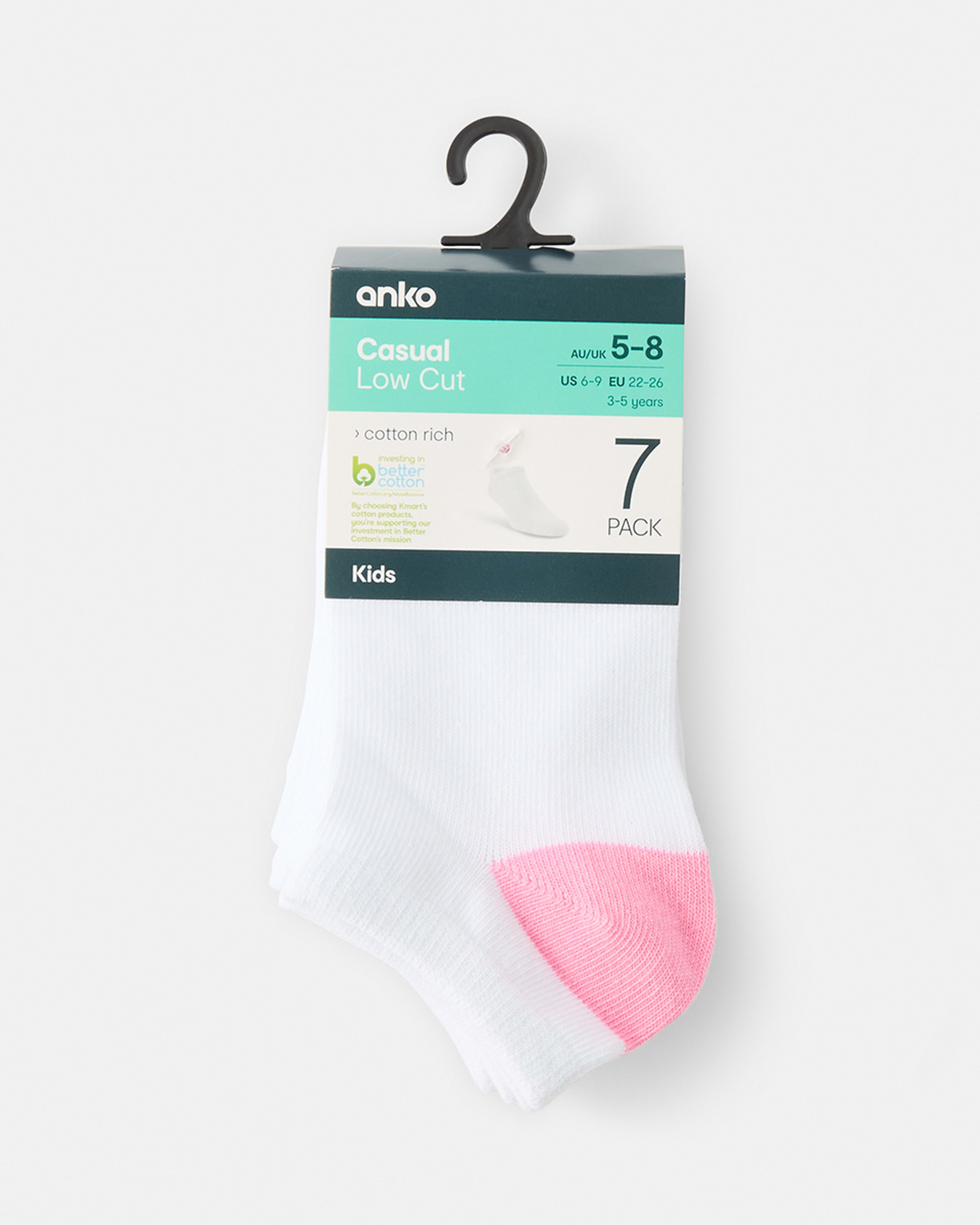 3 7 Pack Low Cut Socks Multicolour, 3 of 3