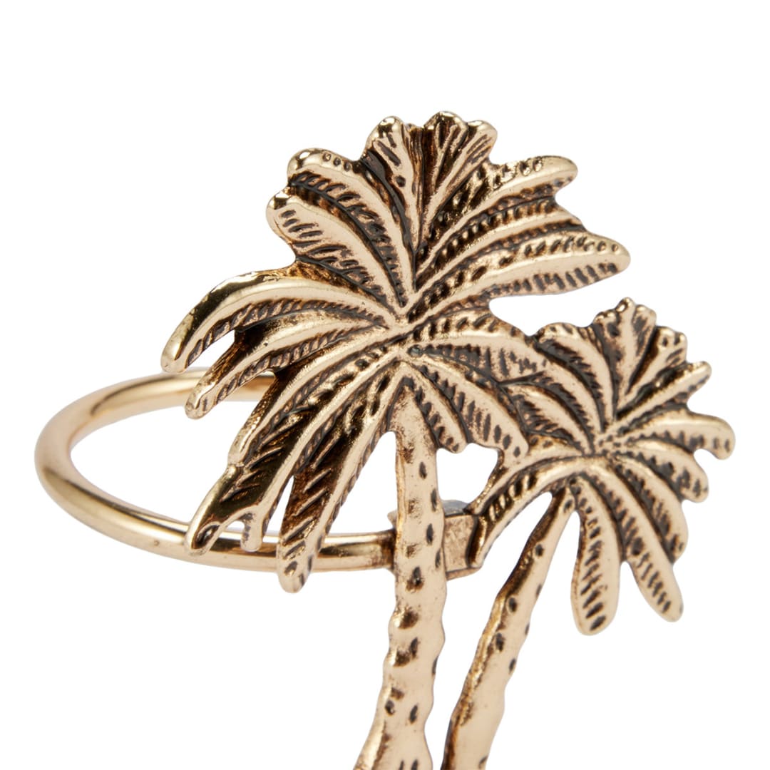4 Pack Gold Look Palm Napkin Rings Kmart