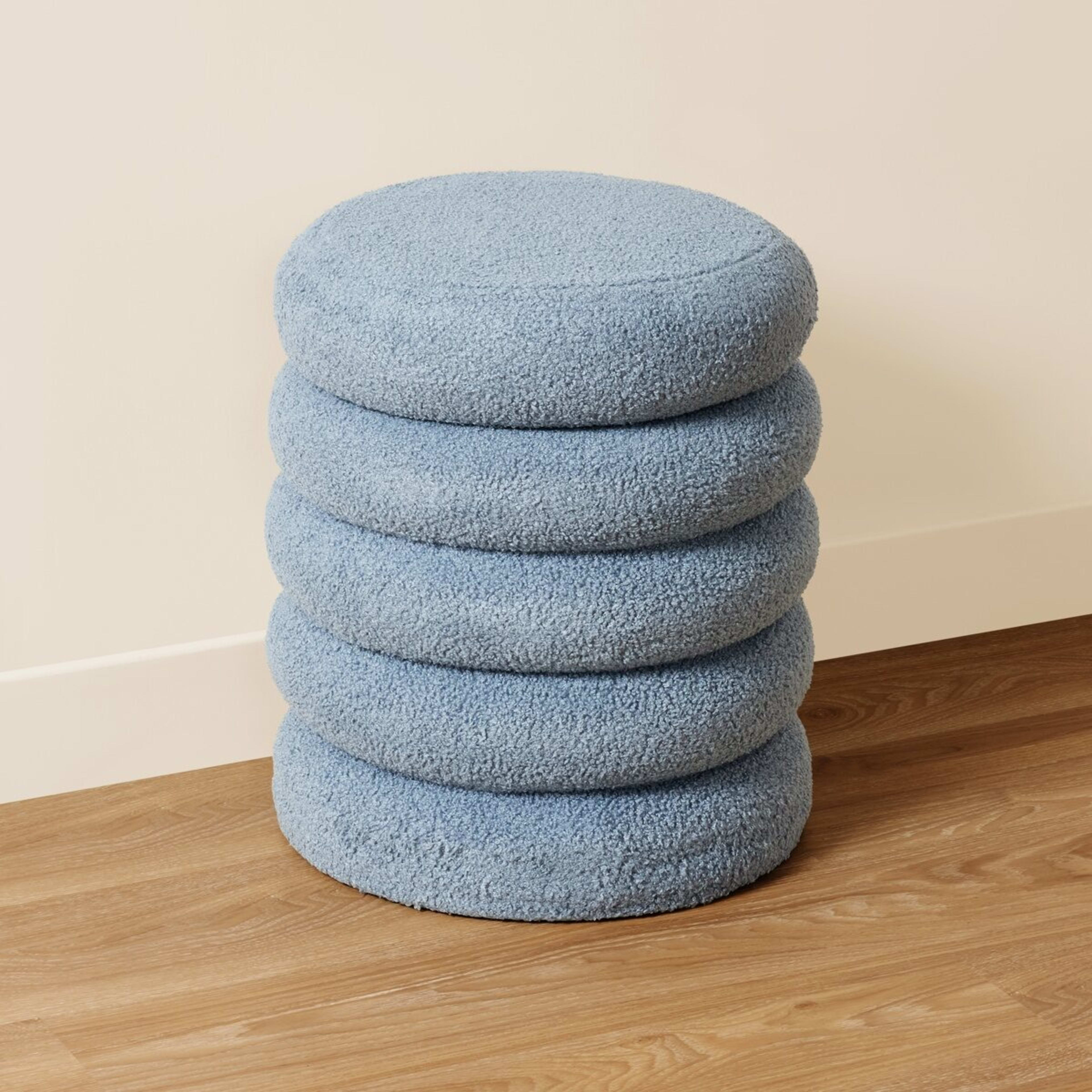 4 Storage Ottoman - Blue, 4 of 7