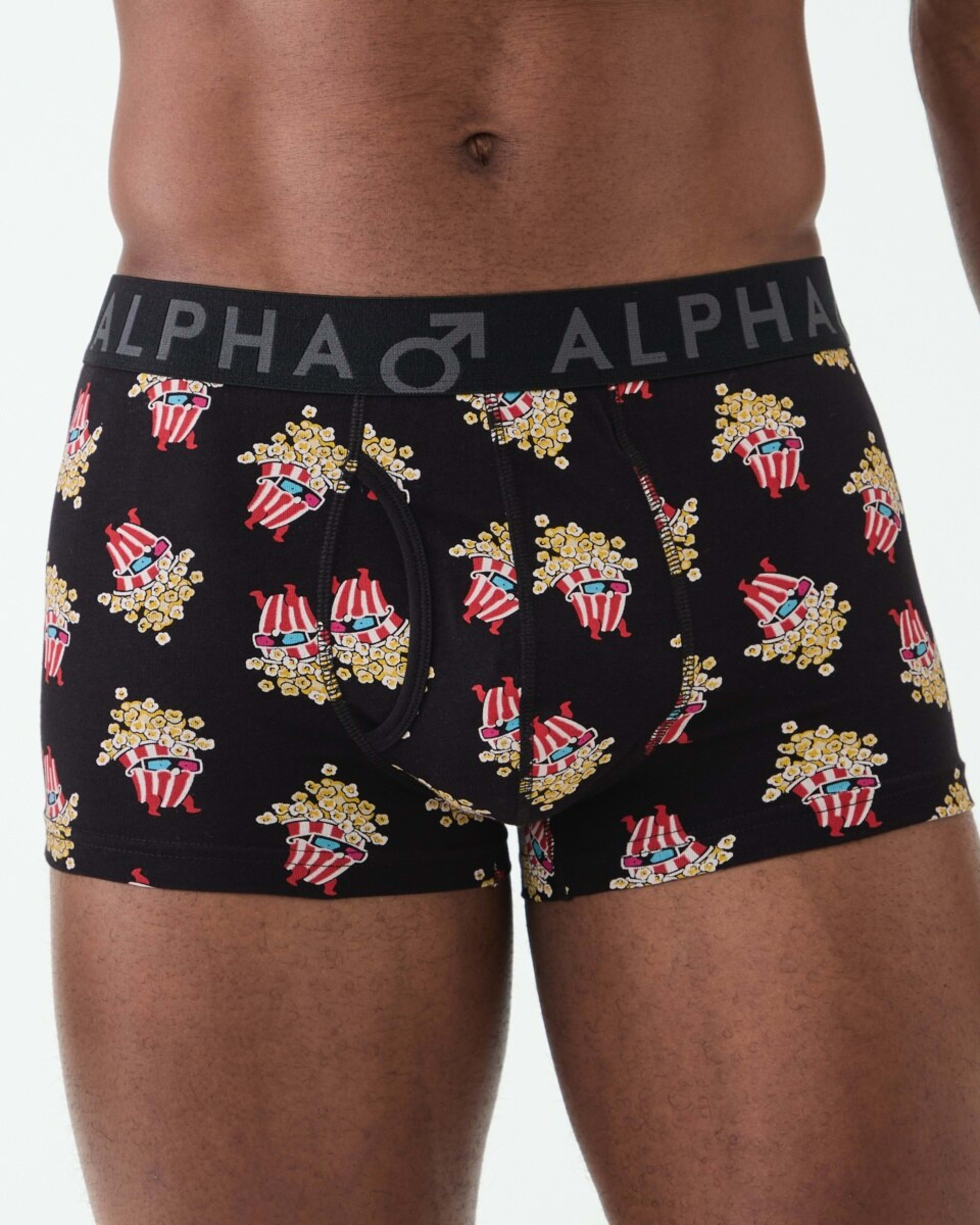 2 3 Pack Fly Front Print Trunks Popstars, 2 of 8
