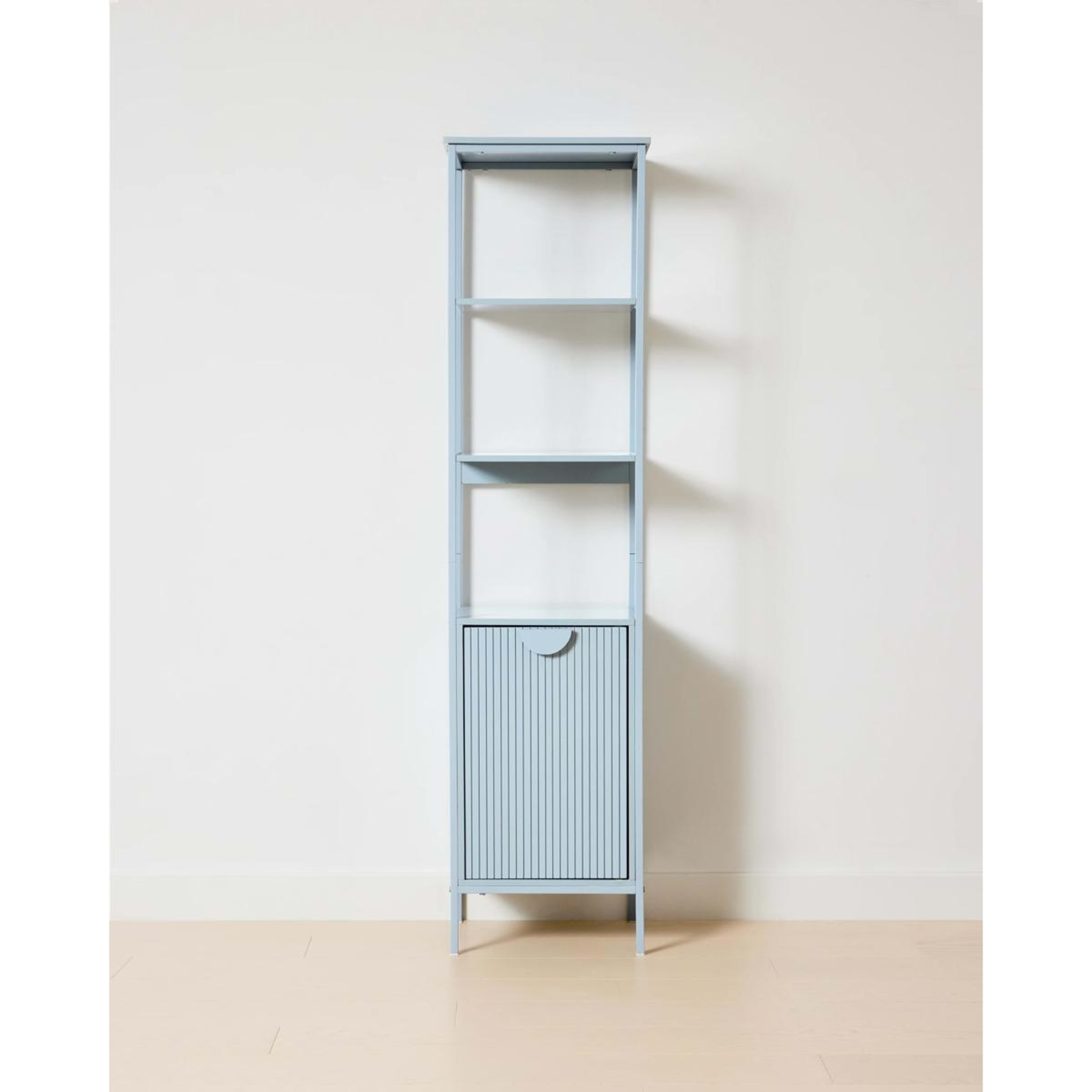 1 Stevie Tall Storage Unit with Shelves - Blue, 1 of 7