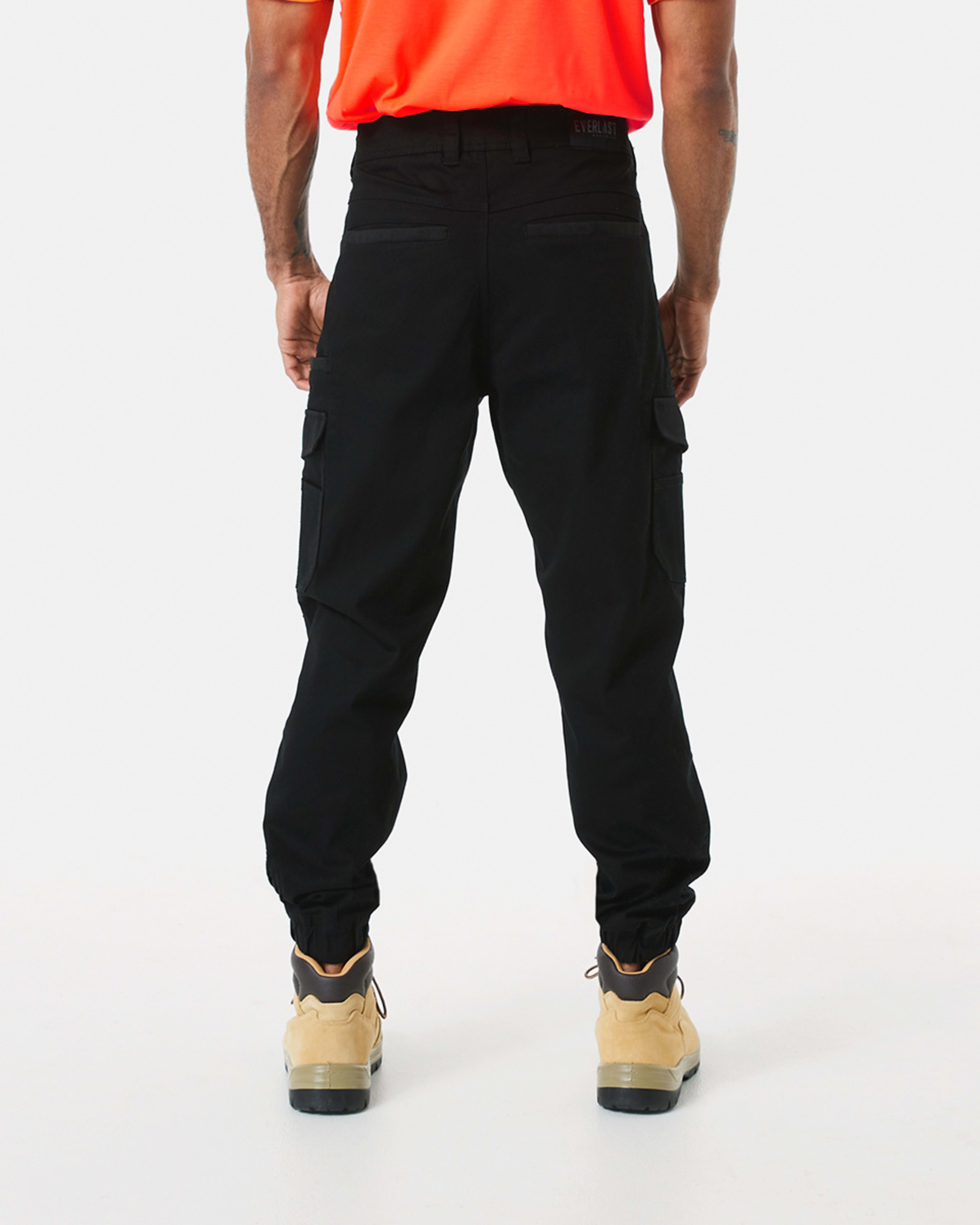 3 Everlast Work Stretch Woven Jogger Pants Black, 3 of 7