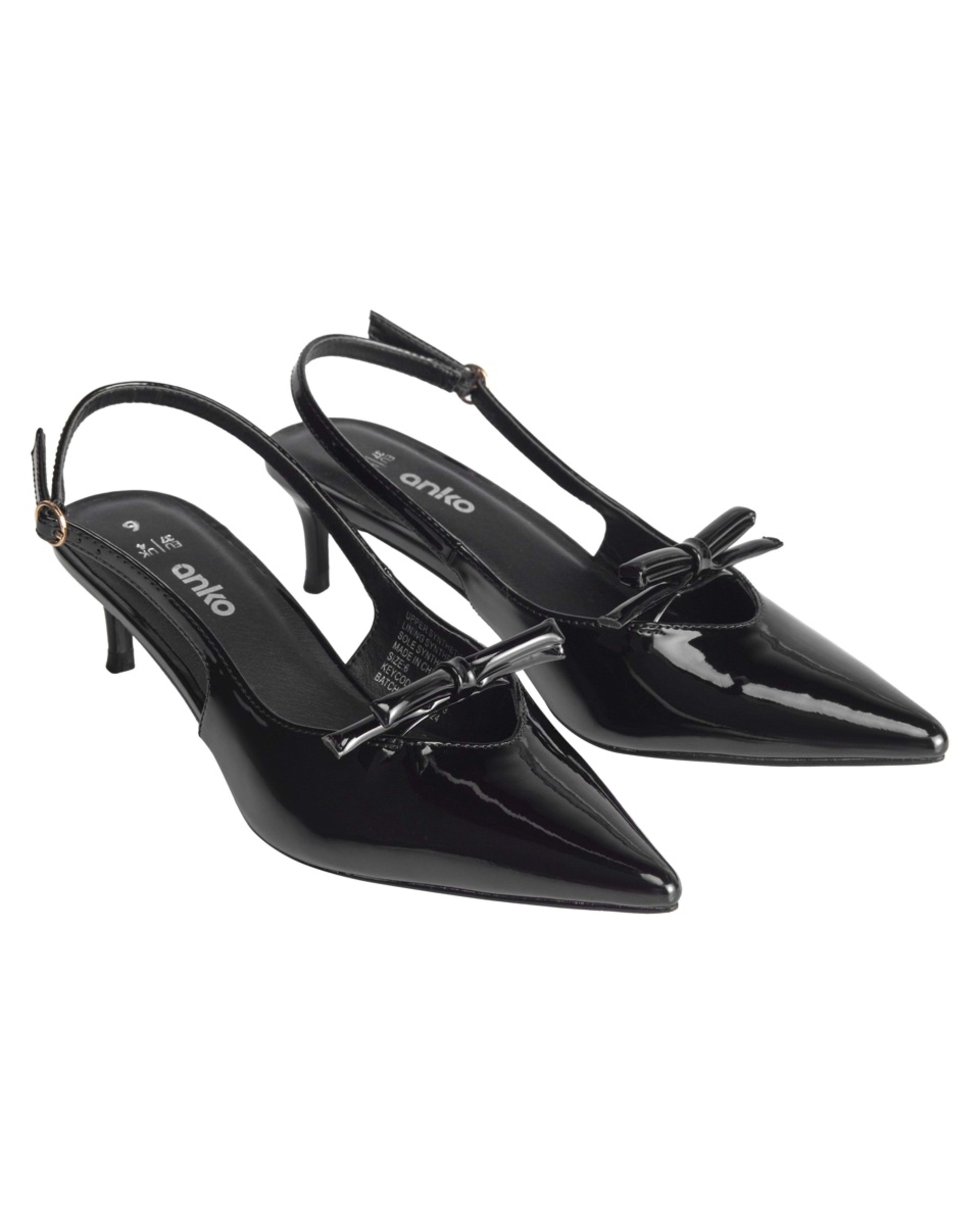 2 Slingback Kitten Heels Black, 2 of 5