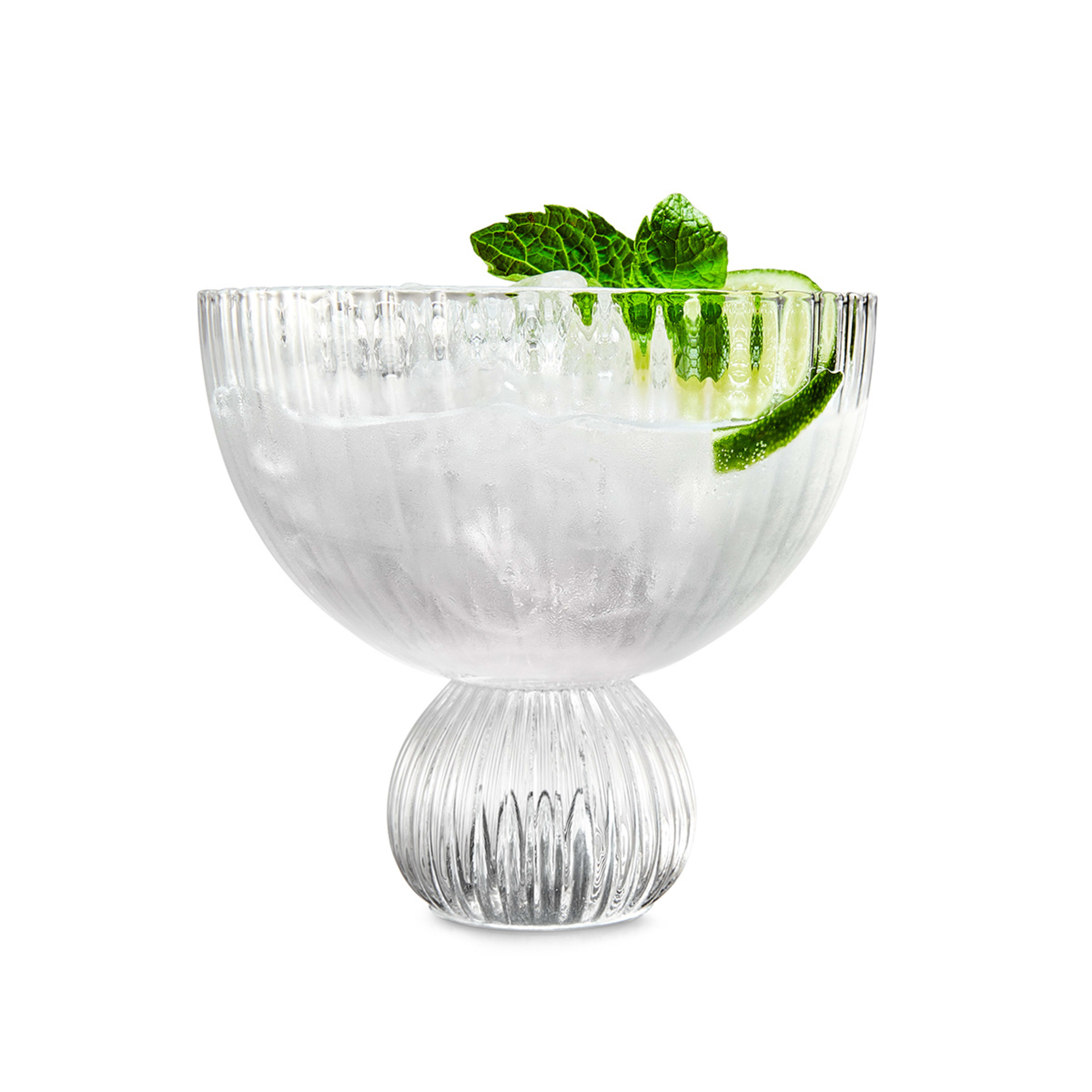 4 Linear Cocktail and Gin Glasses Kmart