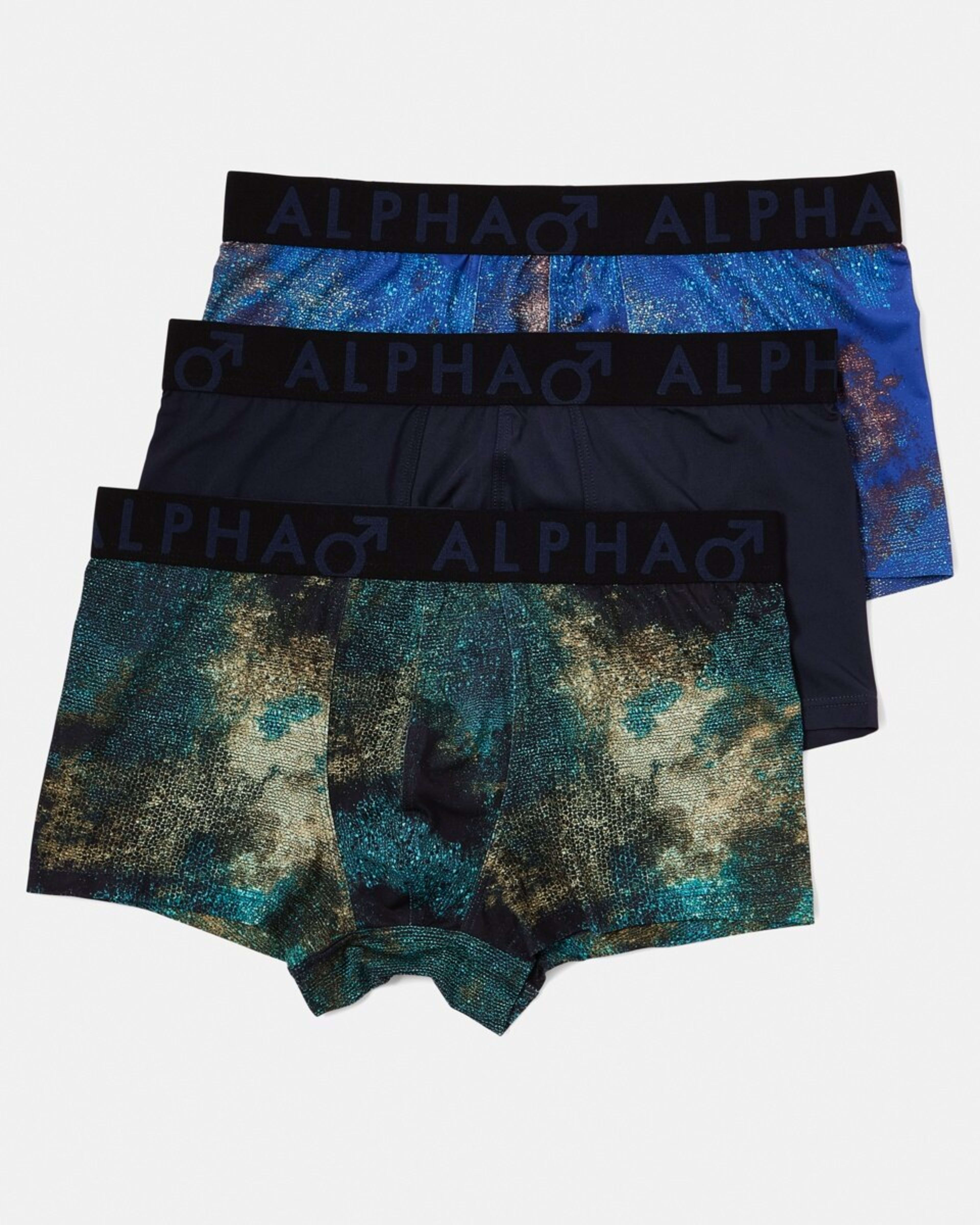 1 3 Pack Microfibre Trunks OLD MOSAIC MULTI