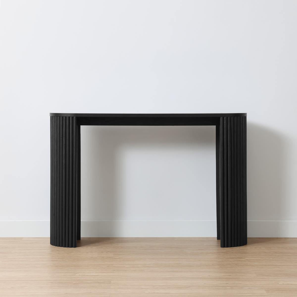Ribbed Console Table - Black - Kmart