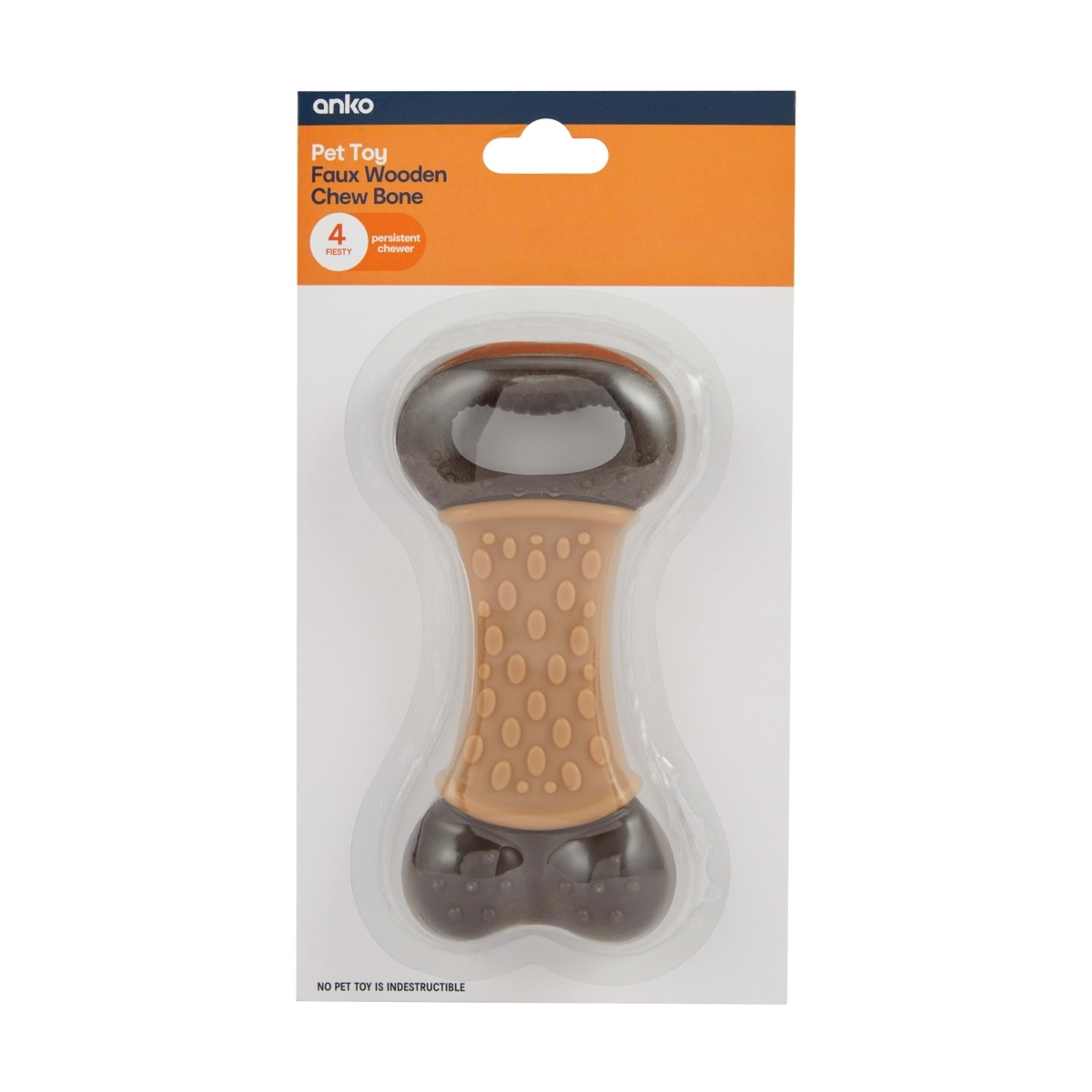 6 Pet Toy Faux Wooden Chew Bone, 6 of 6