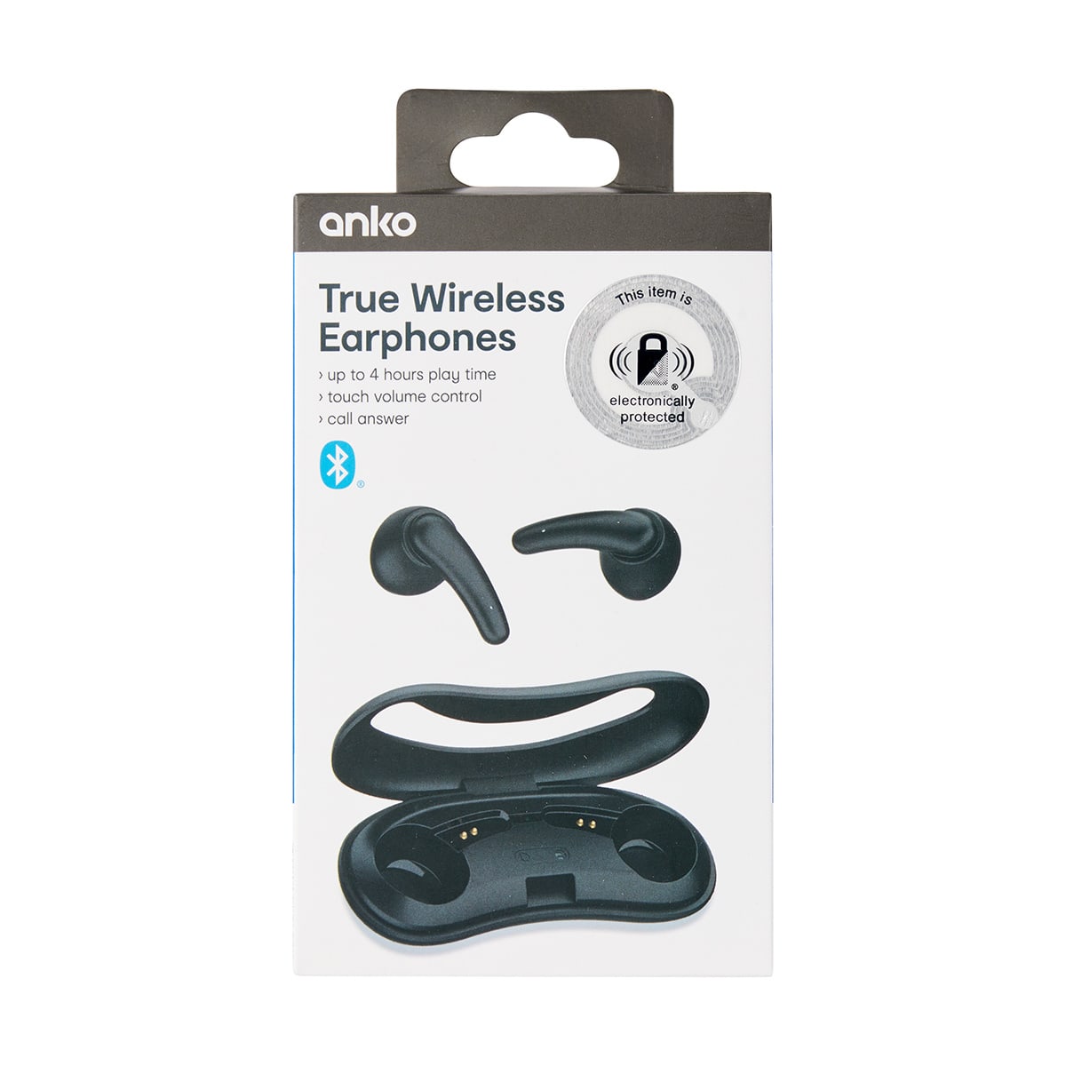 True Wireless Earphones Black Kmart