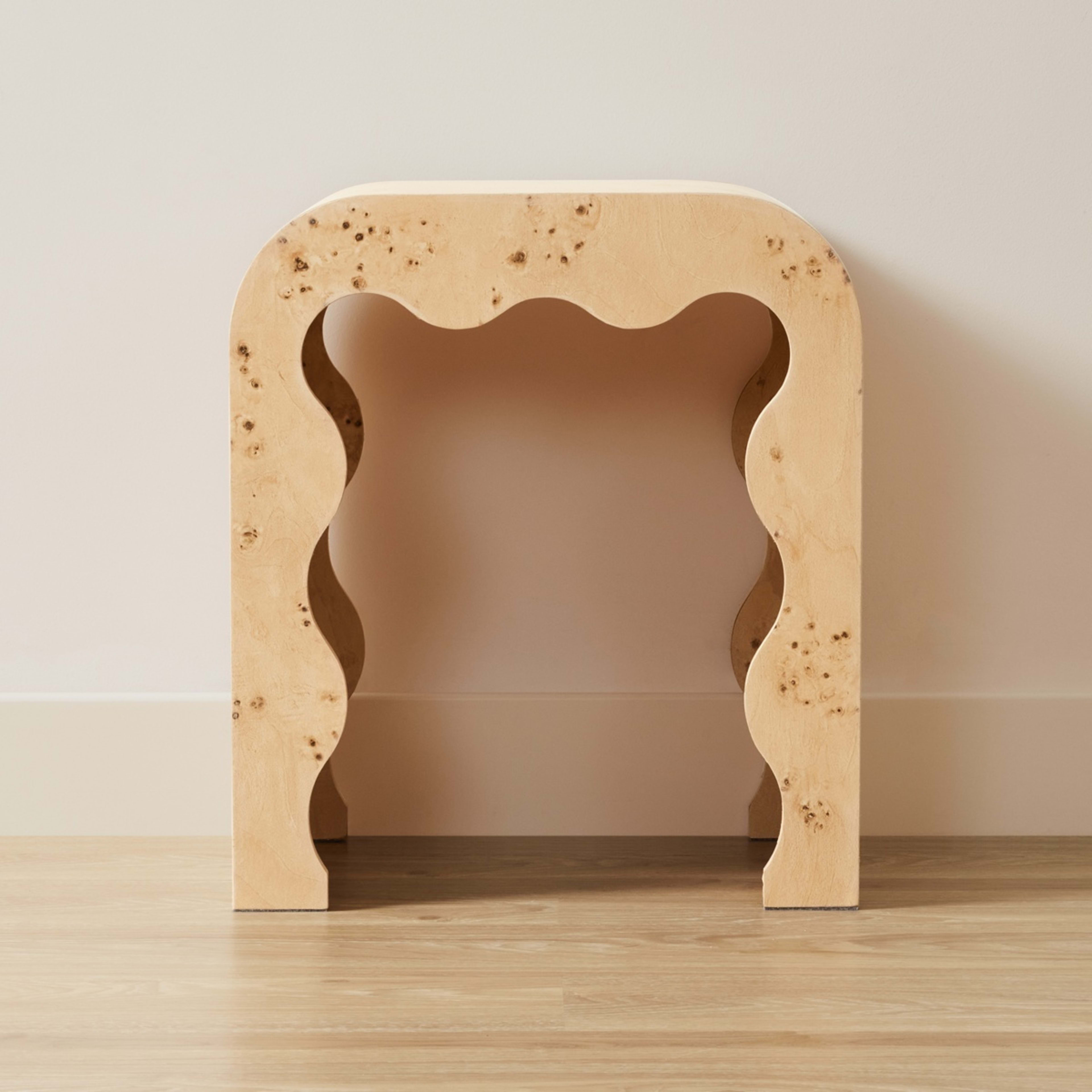 2 Burlwood Look Side Table, 2 of 6