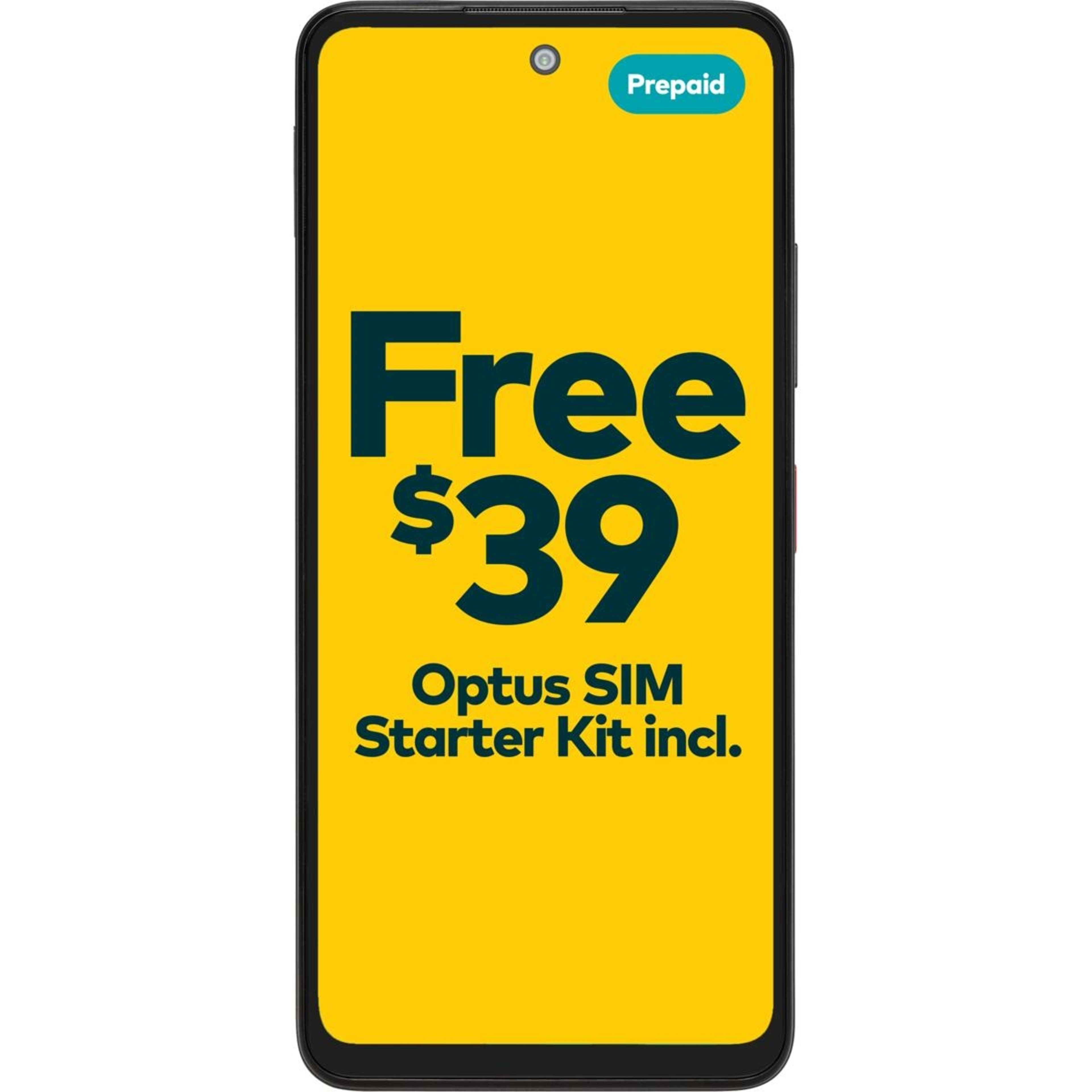 1 Optus X Tap 3 Smartphone - Black