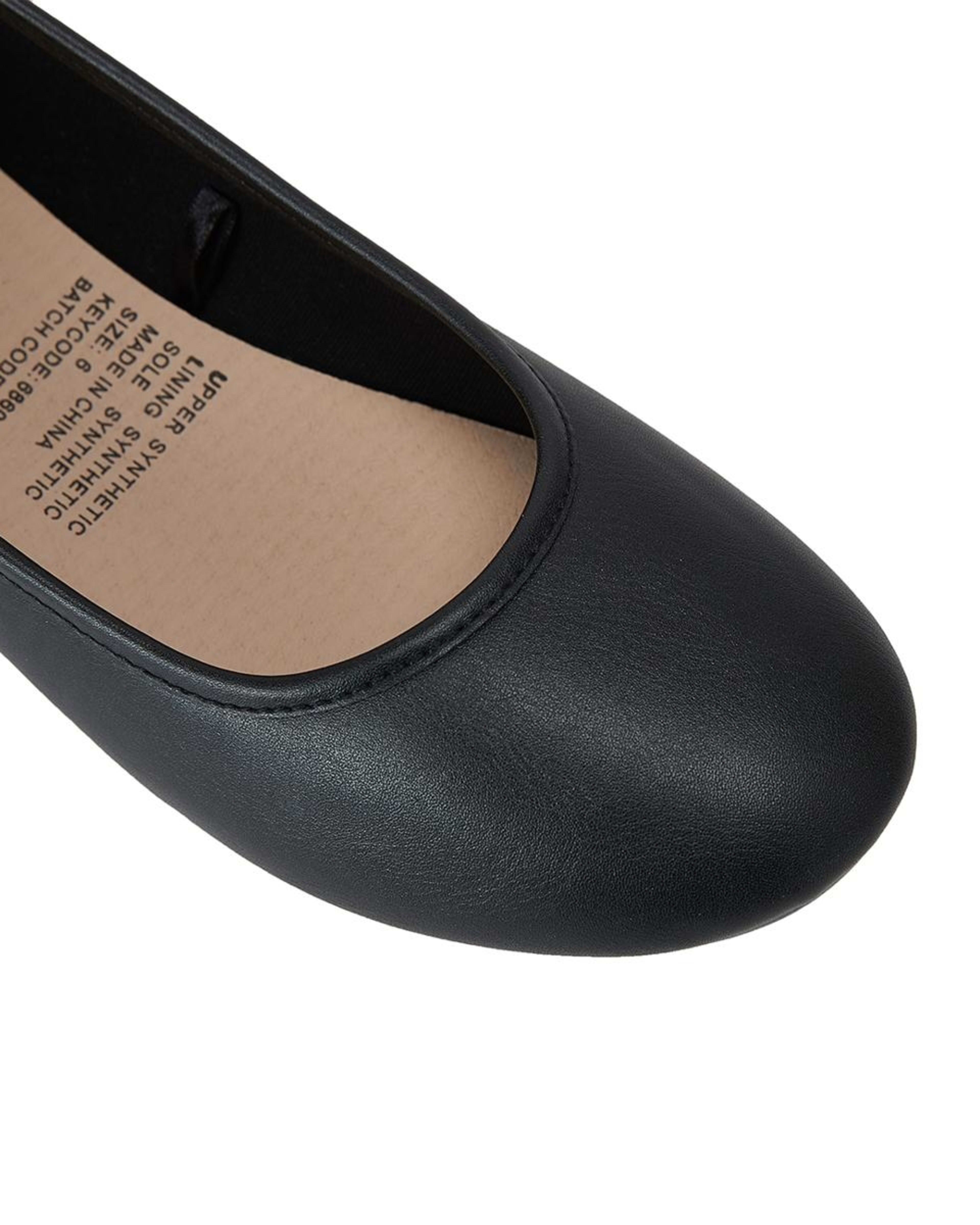5 Round Toe Flats BLACK, 5 of 5
