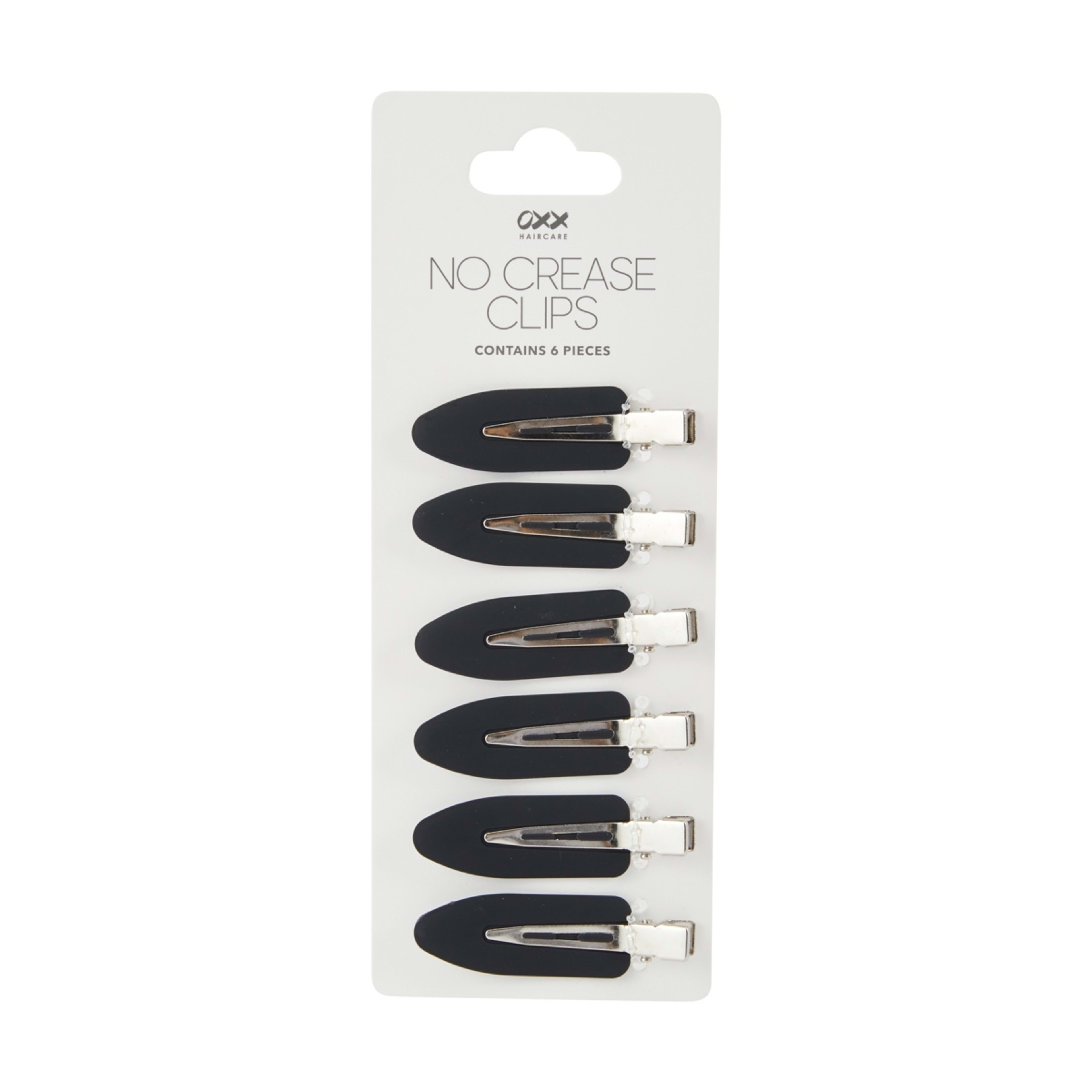 3 OXX Haircare 6 Piece Black No Crease Hair Clips, 3 of 3